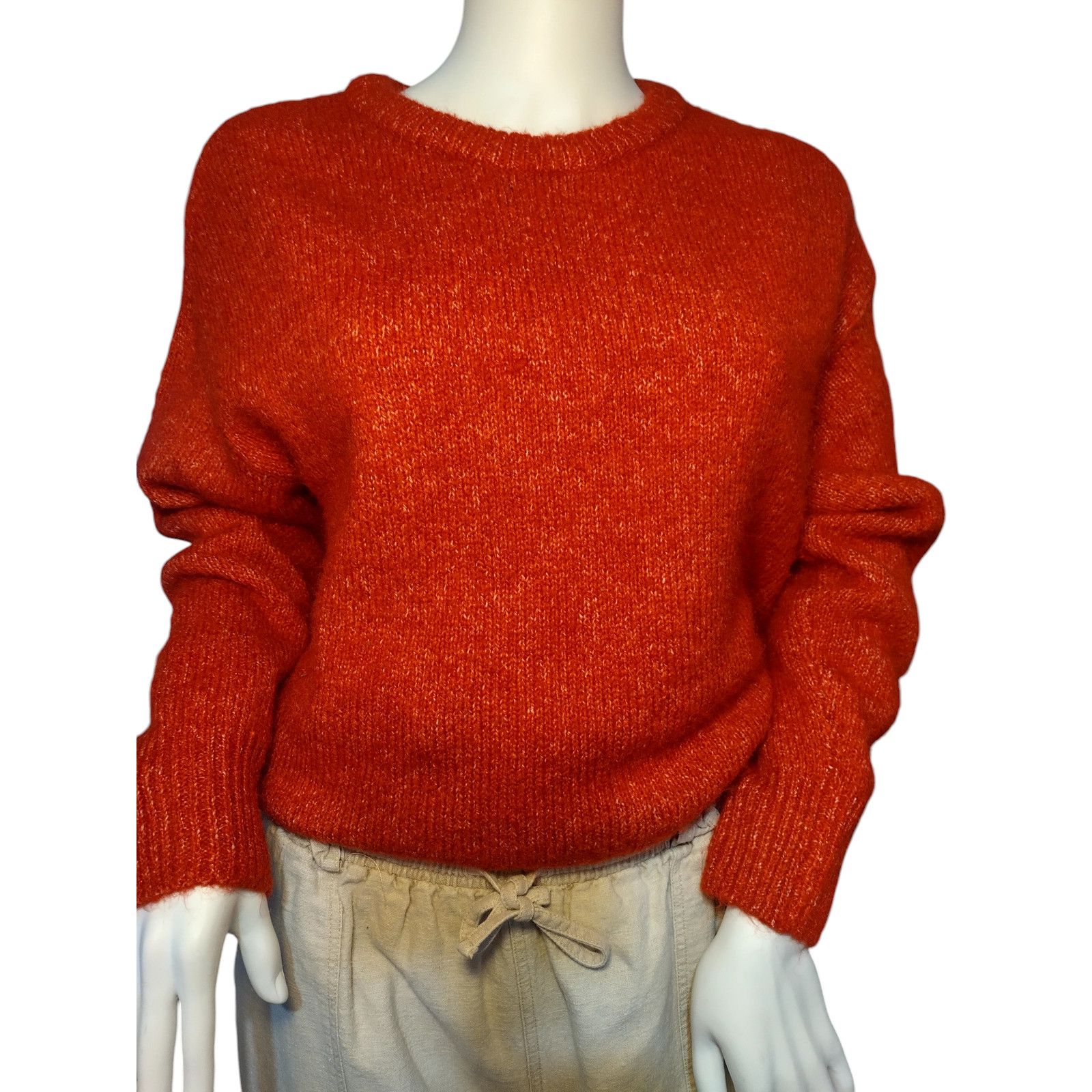 Old Navy Old Navy Sweater Long Sleeves Crew Neck Orange Sz Md Size M / US 6-8 / IT 42-44 - 1 Thumbnail