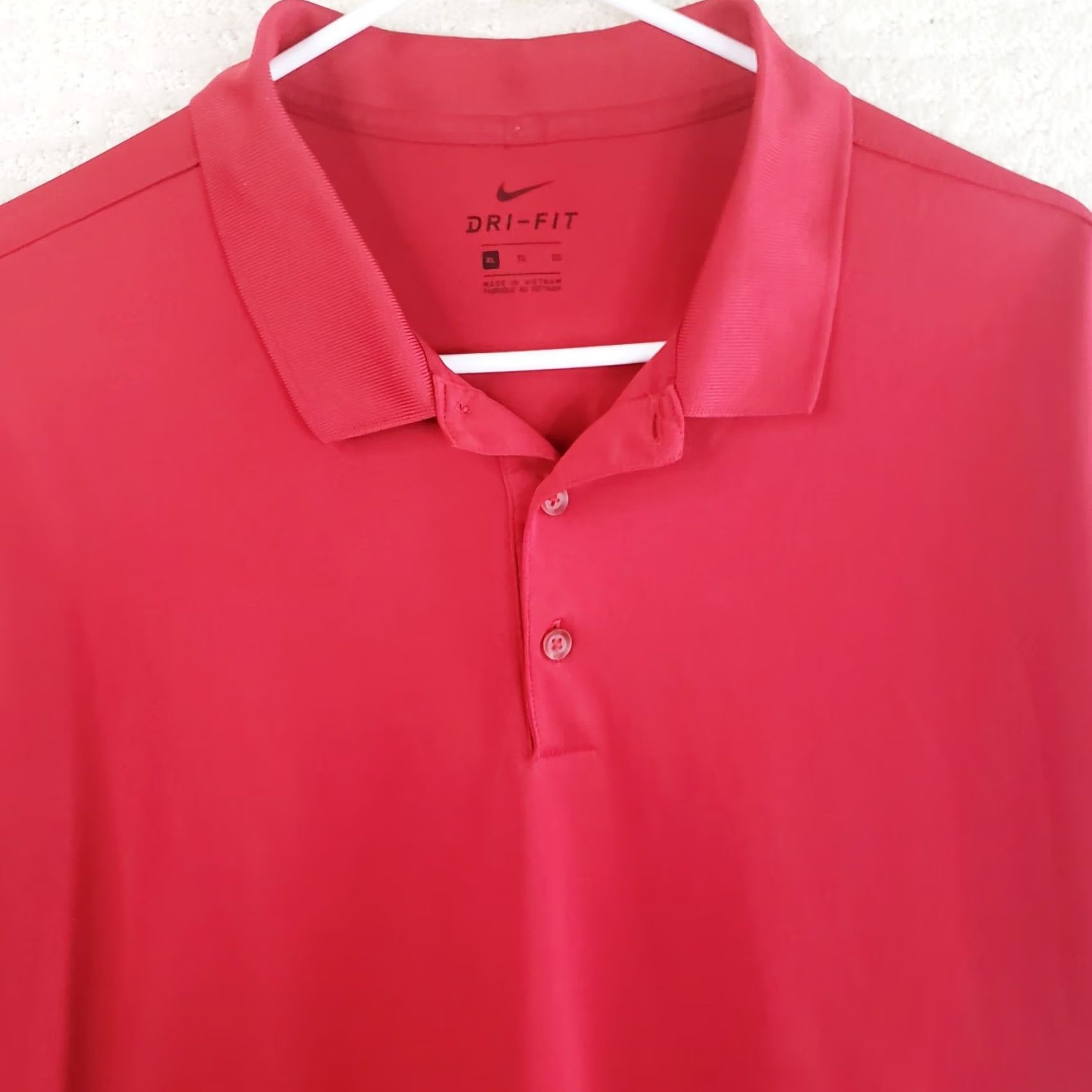 Nike Nike Golf Polo Shirt Mens XL Red Dri-Fit Swoosh Performance Regular Fit Short Sleeve Button Collar Polo Nike Golf Size US XL / EU 56 / 4 - 2 Thumbnail