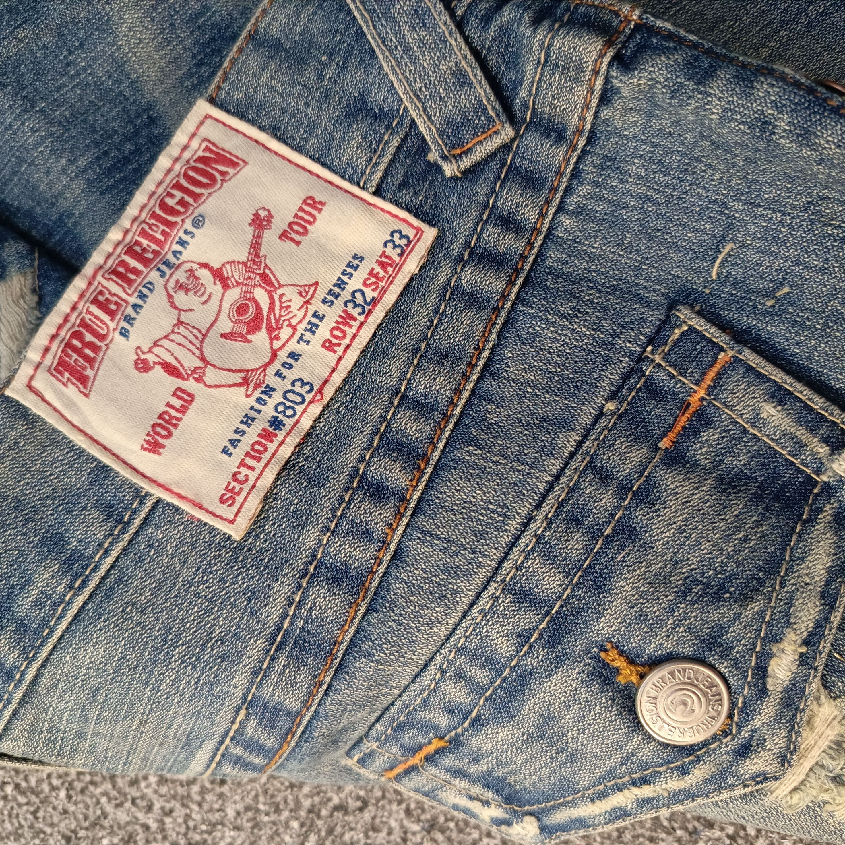 True Religion 🔥🔥 Y2k Baggy Distressed True Religion Dirty Denim Size US 34 / EU 50 - 9 Thumbnail