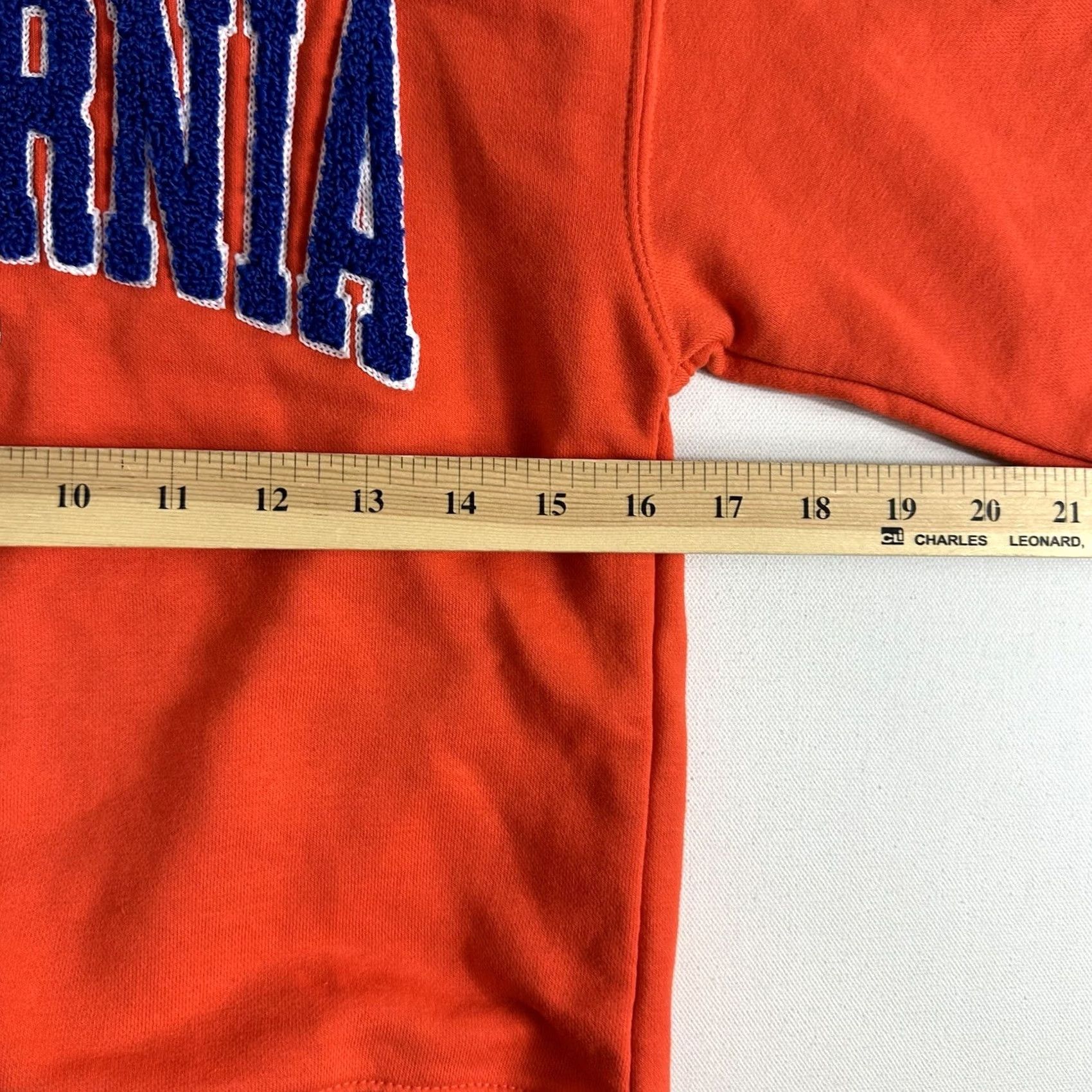 Zara Zara Hoodie California Long Sleeve Pullover Casual Women Size 9 Orange 100% Cotton Fleece Regular Sweatshirt PullOver solid Outdoor Sports Womens Size M / US 6-8 / IT 42-44 - 7 Thumbnail