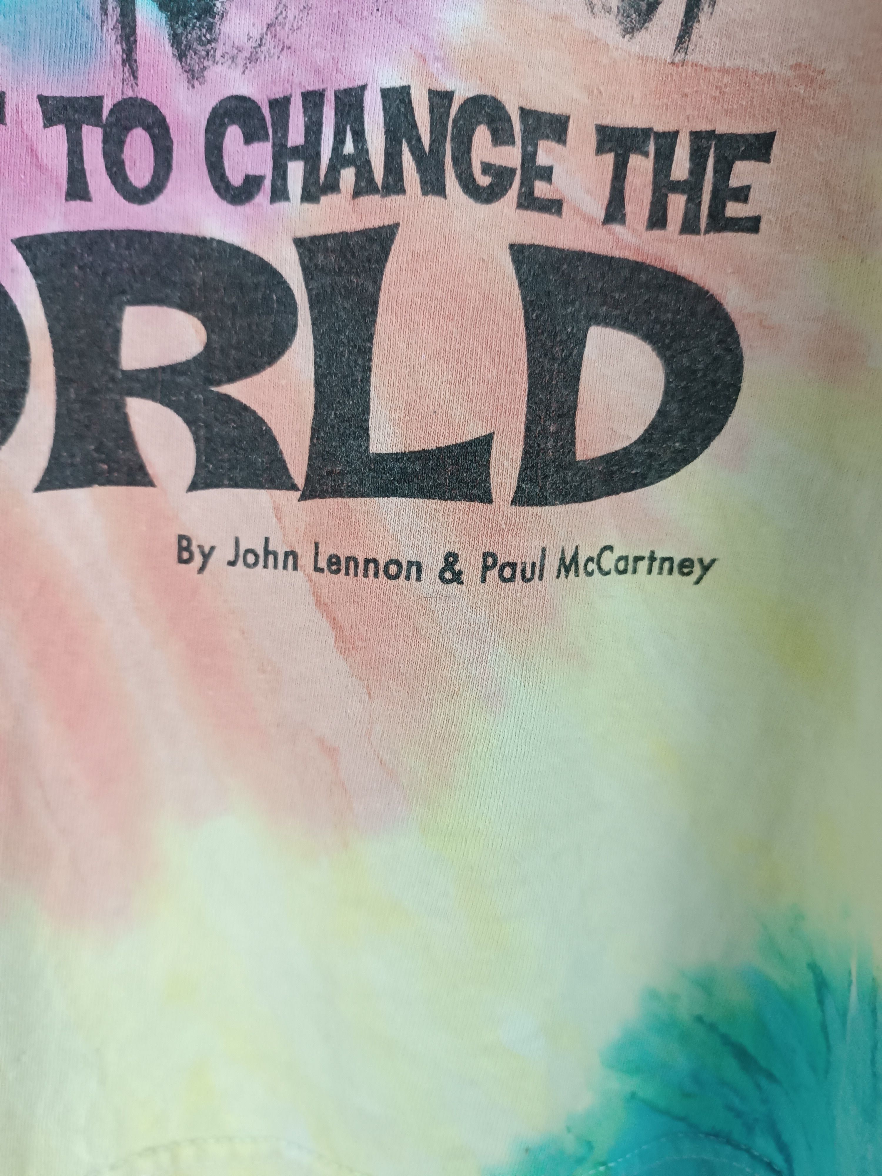Vintage VINTAGE REVOLUTION JOHN LENNON MCCARTNEY BEATLES TIE DYE TEE Size US M / EU 48-50 / 2 - 9 Thumbnail