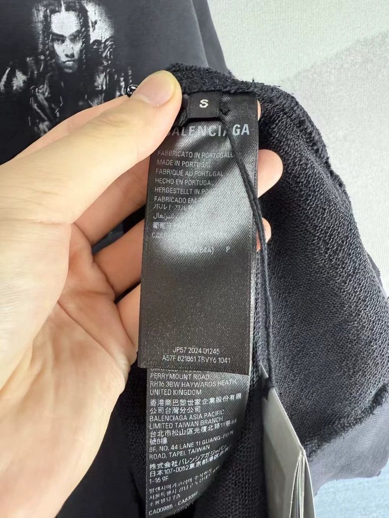 Balenciaga Balenciaga Black Graphic Hoodie SS25 New Collection-2506 Size US S / EU 44-46 / 1 - 4 Thumbnail