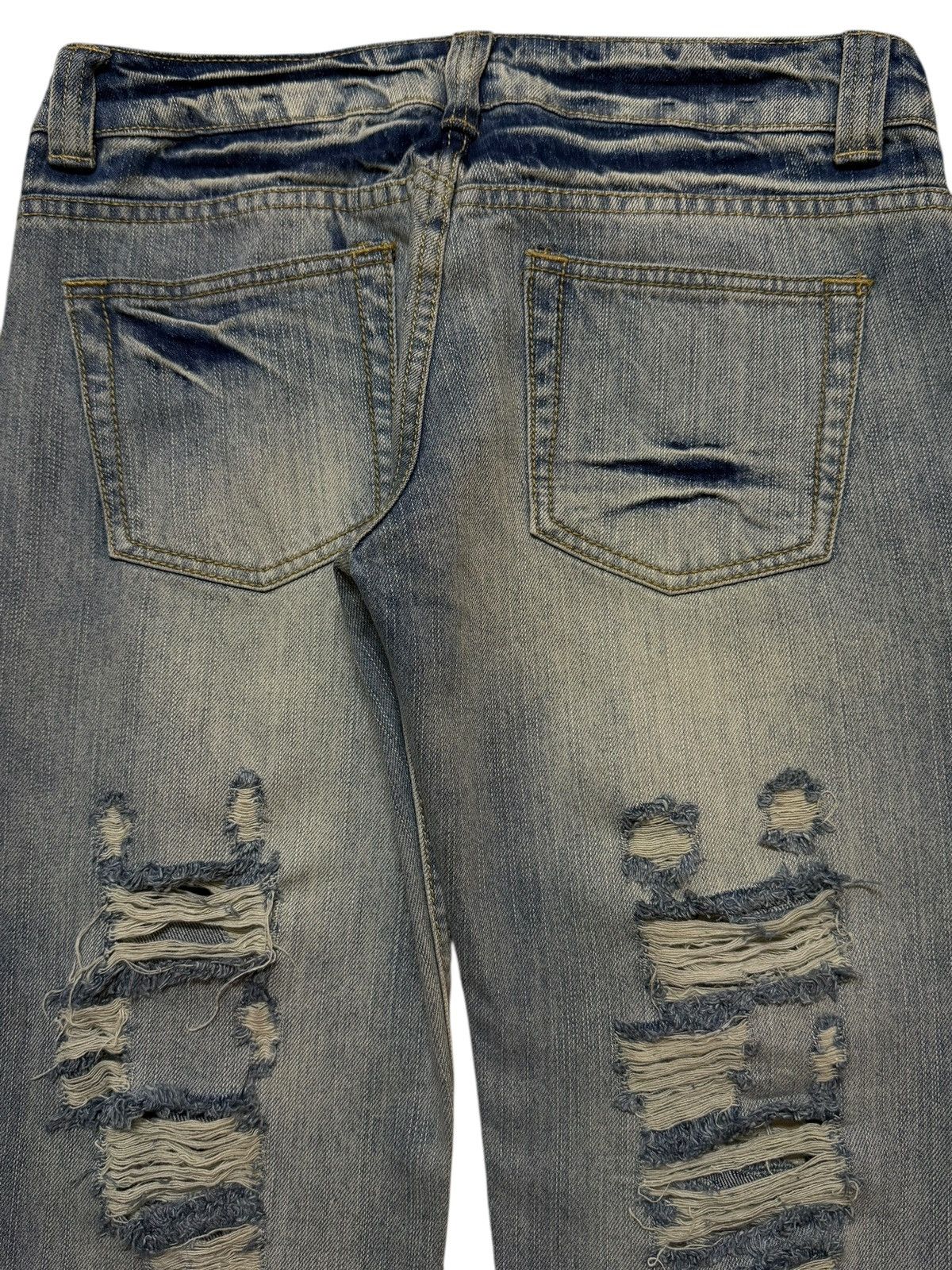 If Six Was Nine Vintage Y2K Japanese Brand Faded Ripped Style Distressed Size US 31 - 6 Thumbnail