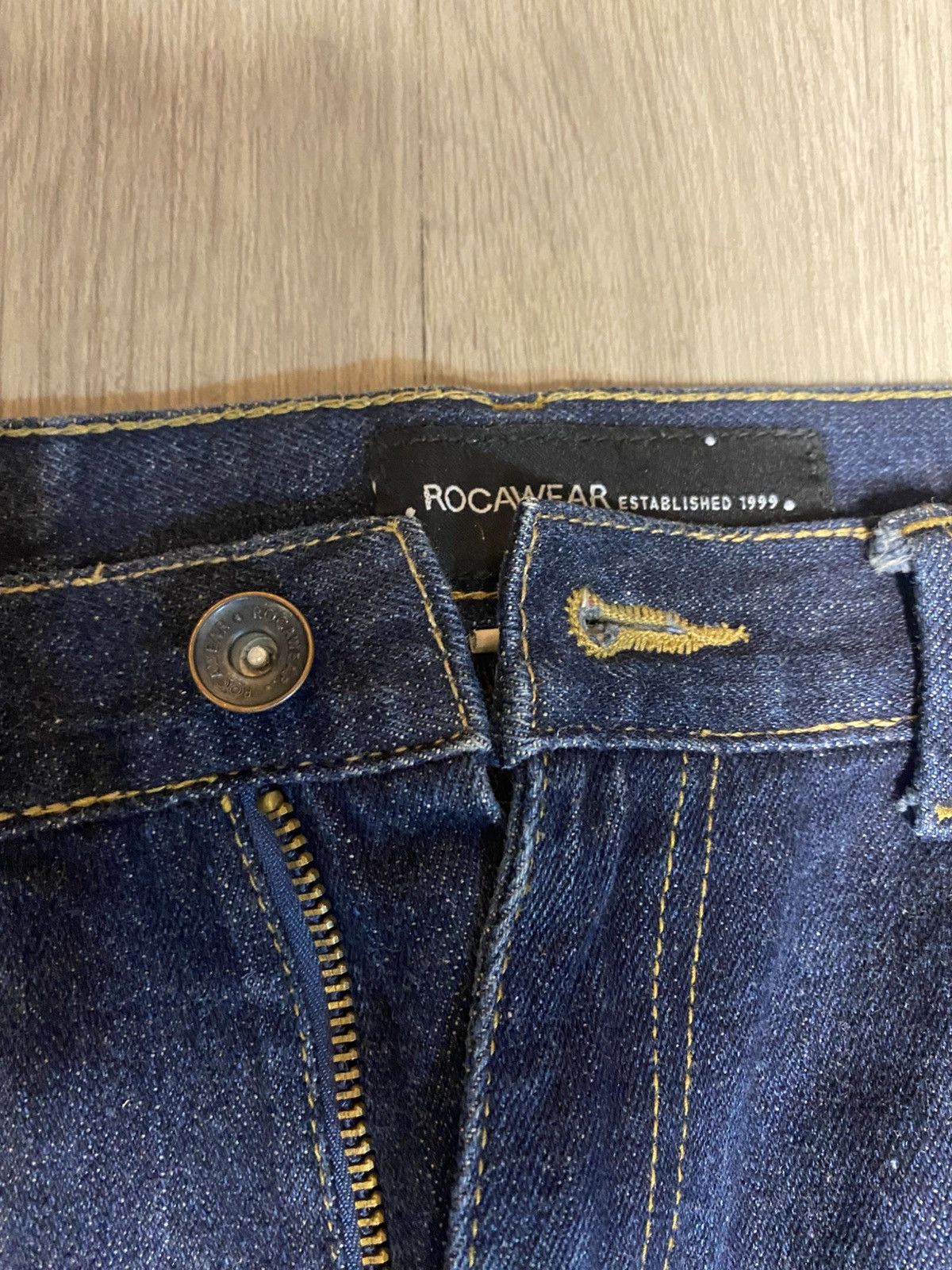 Rocawear Rocawear Wide Leg Embroidered Denim Size US 31 - 3 Thumbnail