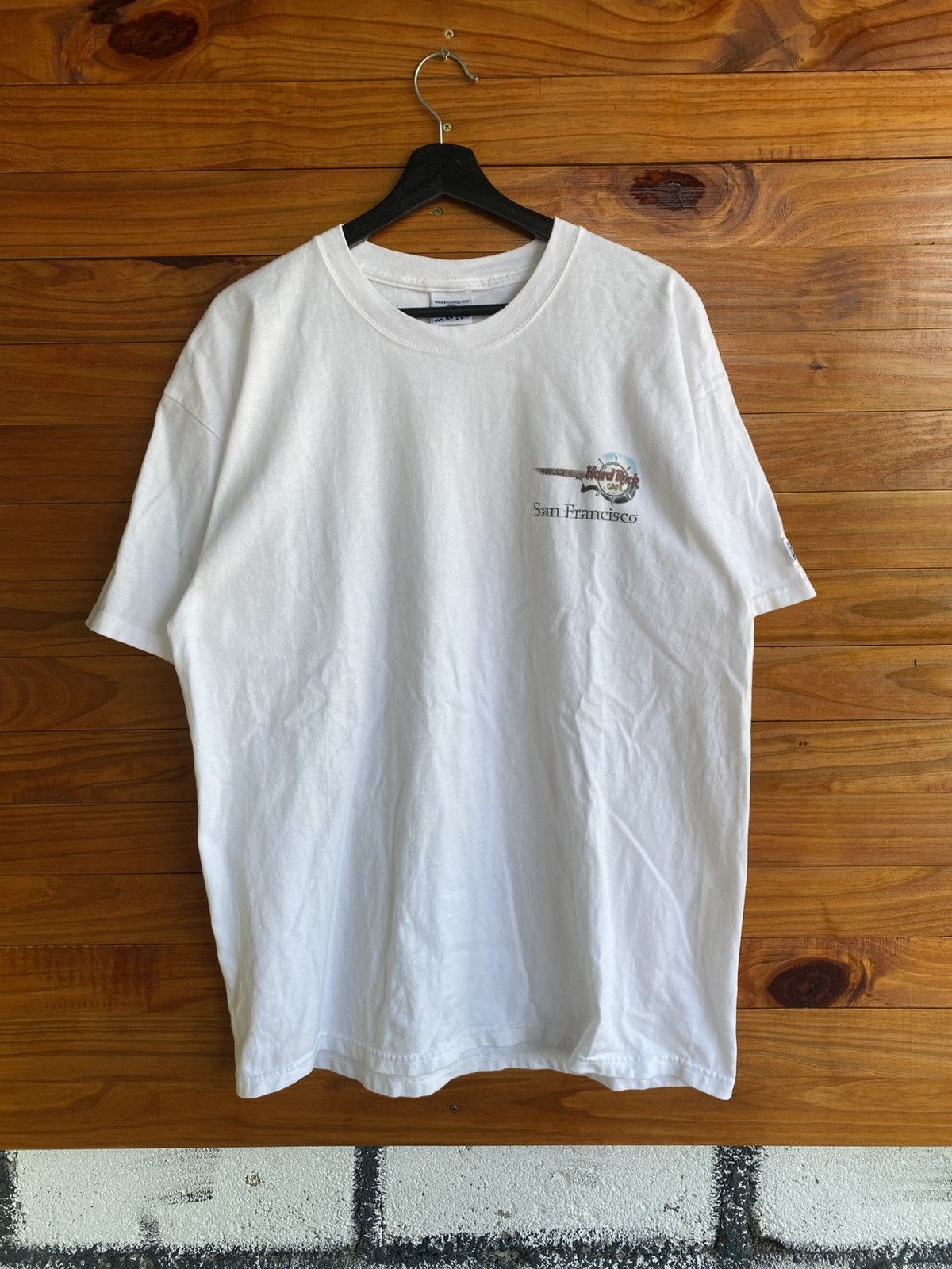 Hard Rock Cafe Vintage 90s Hard Rock Cafe San Francisco White Heavy Tee Size US L / EU 52-54 / 3 - 11 Thumbnail