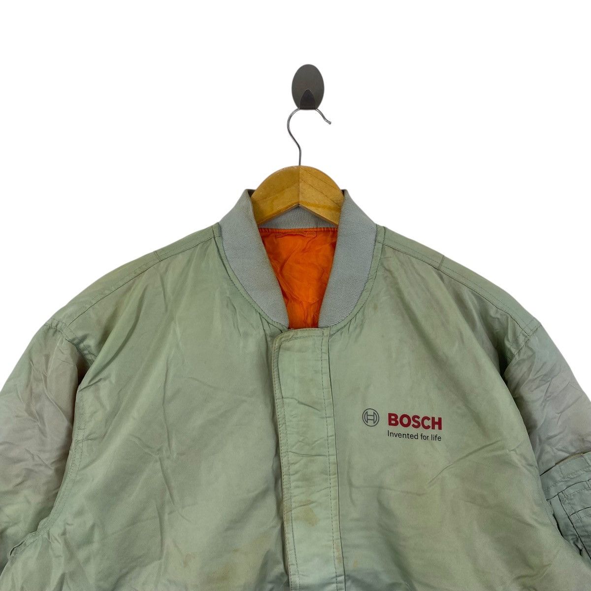 Vintage Vintage 90s BOSCH Motosports Bomber Jacket Racing Team Size US XL / EU 56 / 4 - 2 Thumbnail