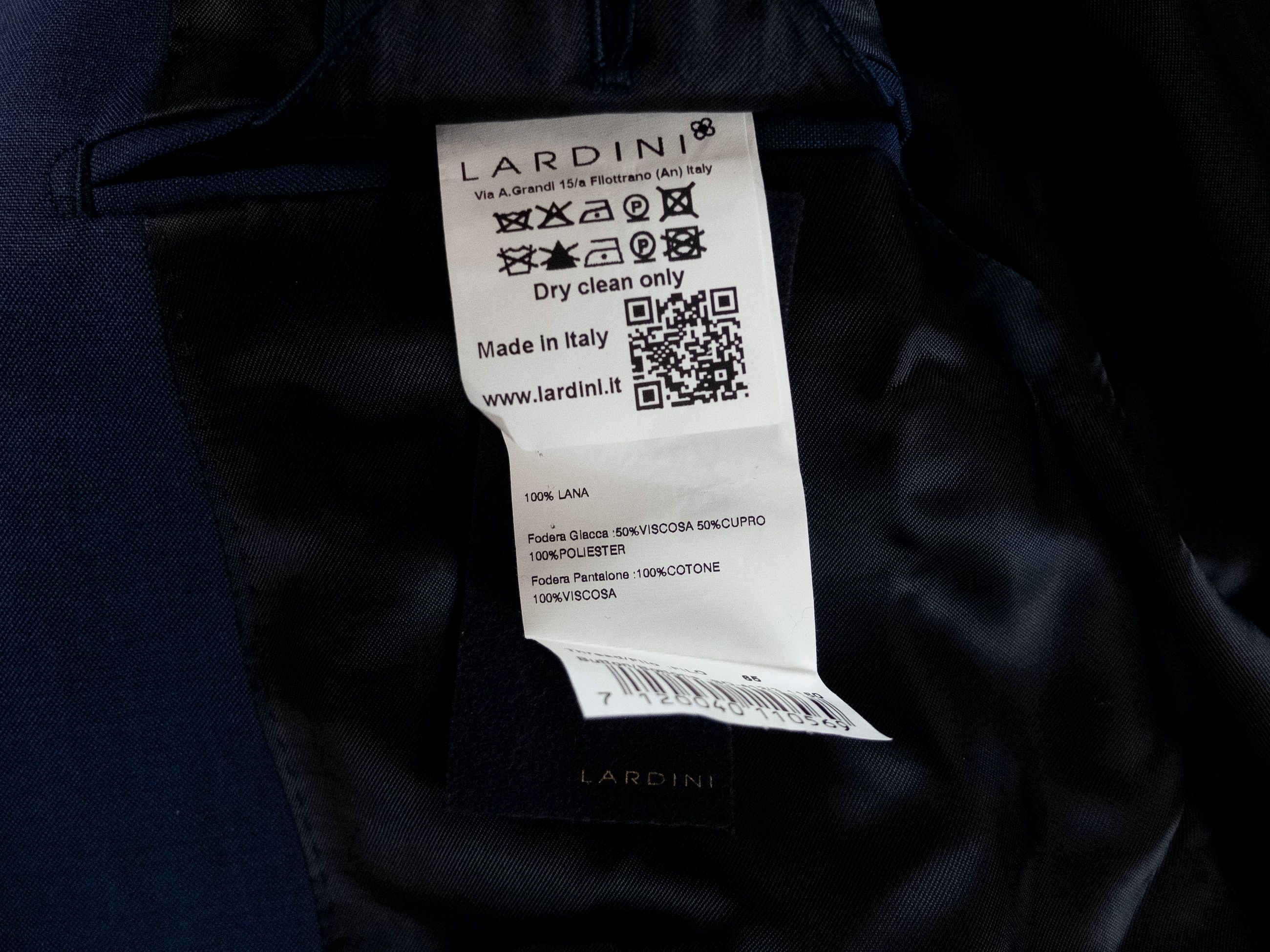 Lardini LARDINI Italy solid blue wool blazer jacket 38 48 Size 38R - 9 Thumbnail