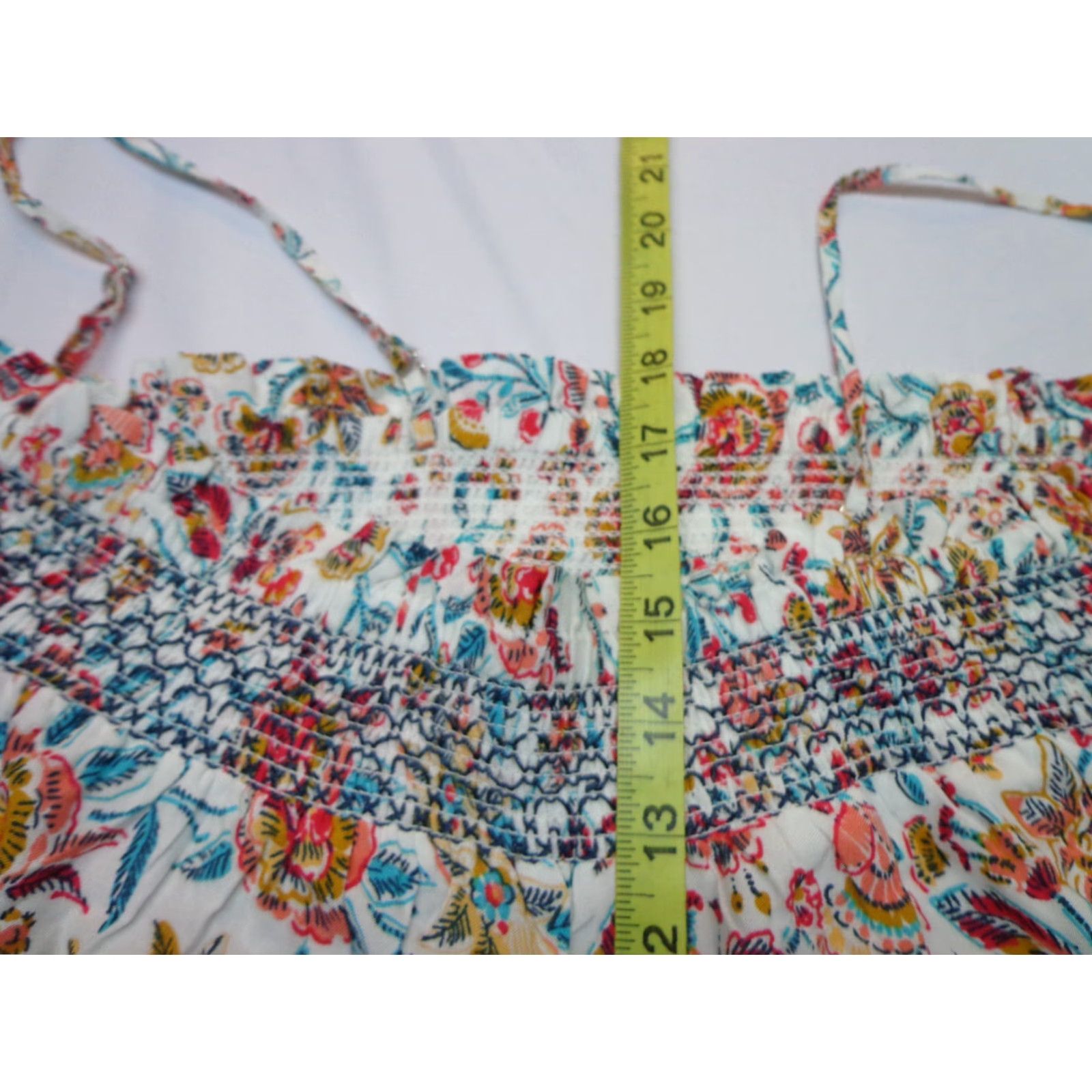 Vintage **Women's Medium Floral Spaghetti Strap Pullover** User: Women's Medium Floral Spaghetti Strap Pullover NEW Size M / US 6-8 / IT 42-44 - 6 Thumbnail