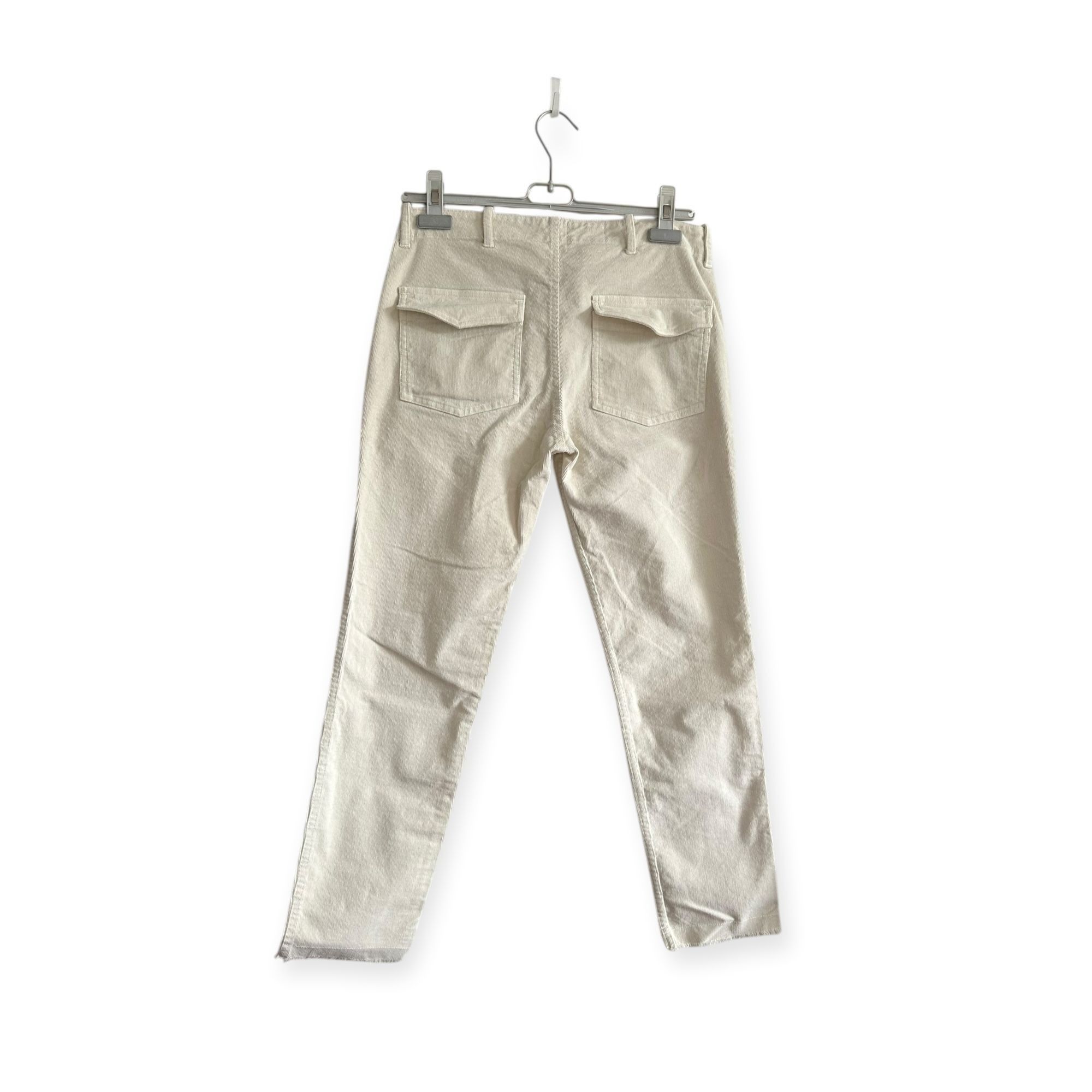 Nili Lotan Nili Lotan Jenna Pants in Corduroy, Winter White, 6 Size 28" / US 6 / IT 42 - 2 Thumbnail