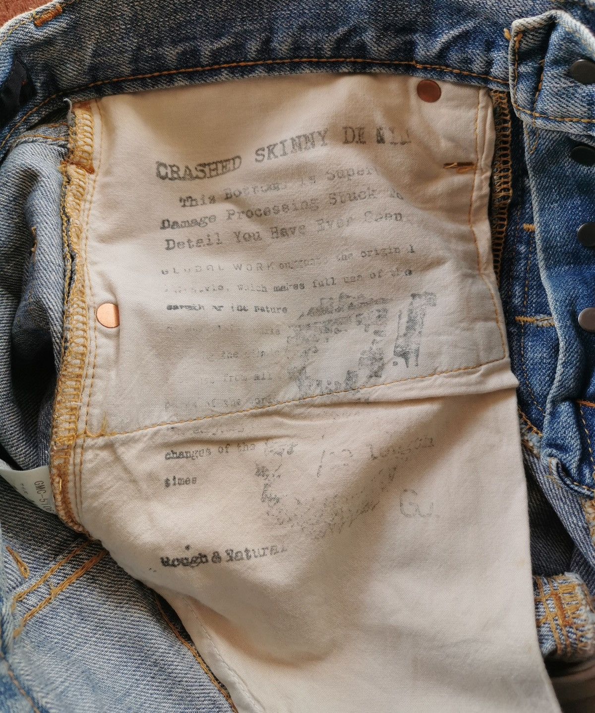 Global Work Crashed Skinny Denim Global Work Japan Ankle Jeans Size US 32 / EU 48 - 8 Thumbnail