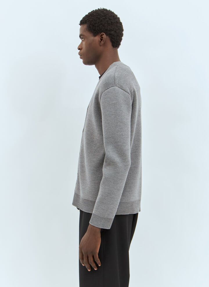 Gucci o1s1wg110925 Stitch Wool Cardigan With Web in Grey Size US XL / EU 56 / 4 - 6 Thumbnail