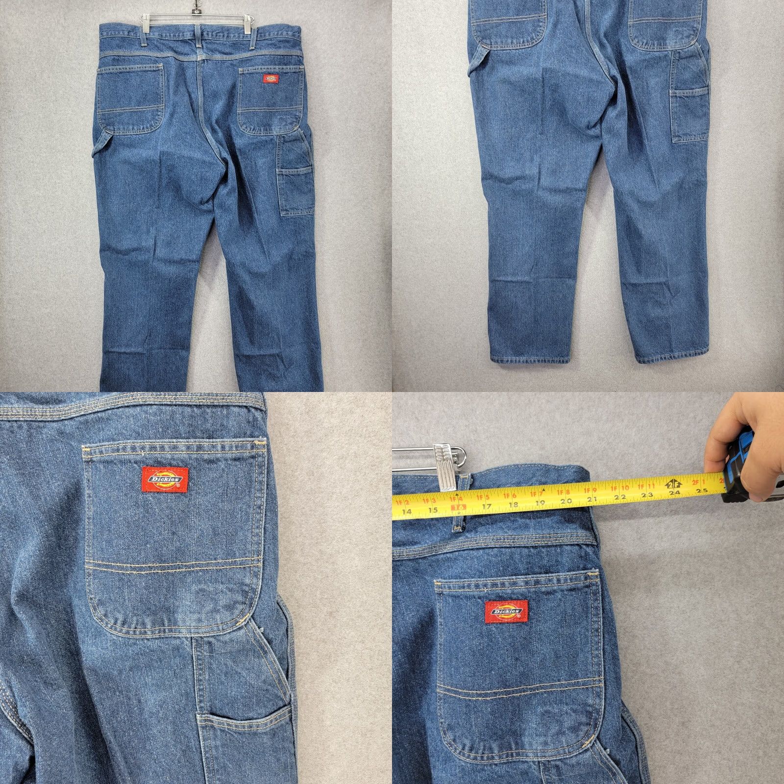 Dickies Dickies Jeans Mens 44x32 Blue Denim Carpenter Work Wear Cotton Adult Gorp Core Jeans Size US 44 / EU 60 - 8 Thumbnail