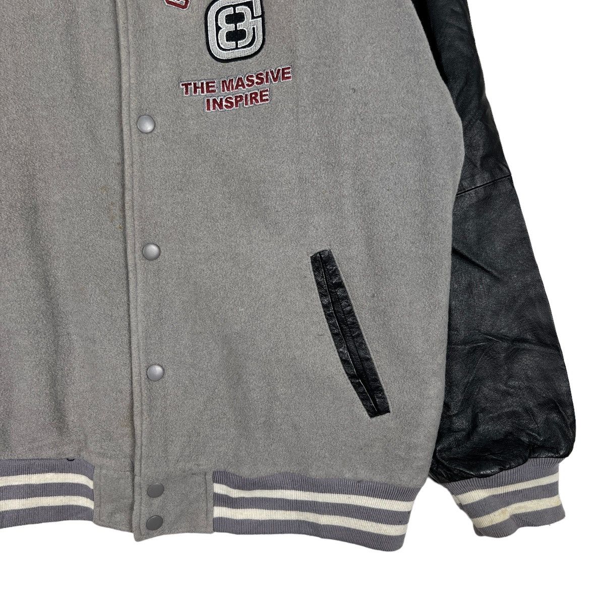 Japanese Brand 🔥 GREAT EIGHT VARSITY BOMBER JACKET Size US L / EU 52-54 / 3 - 6 Thumbnail