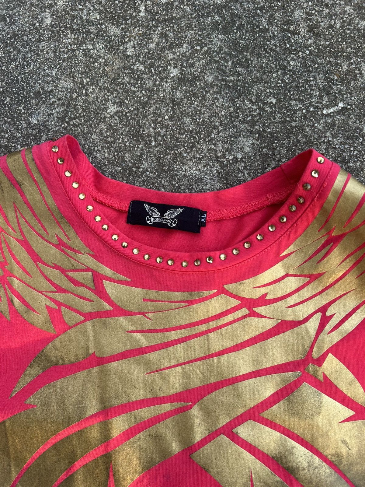 Robins Jeans Robin’s Jean Red Wing Graphic Studded Tee Vintage Size US M / EU 48-50 / 2 - 3 Thumbnail