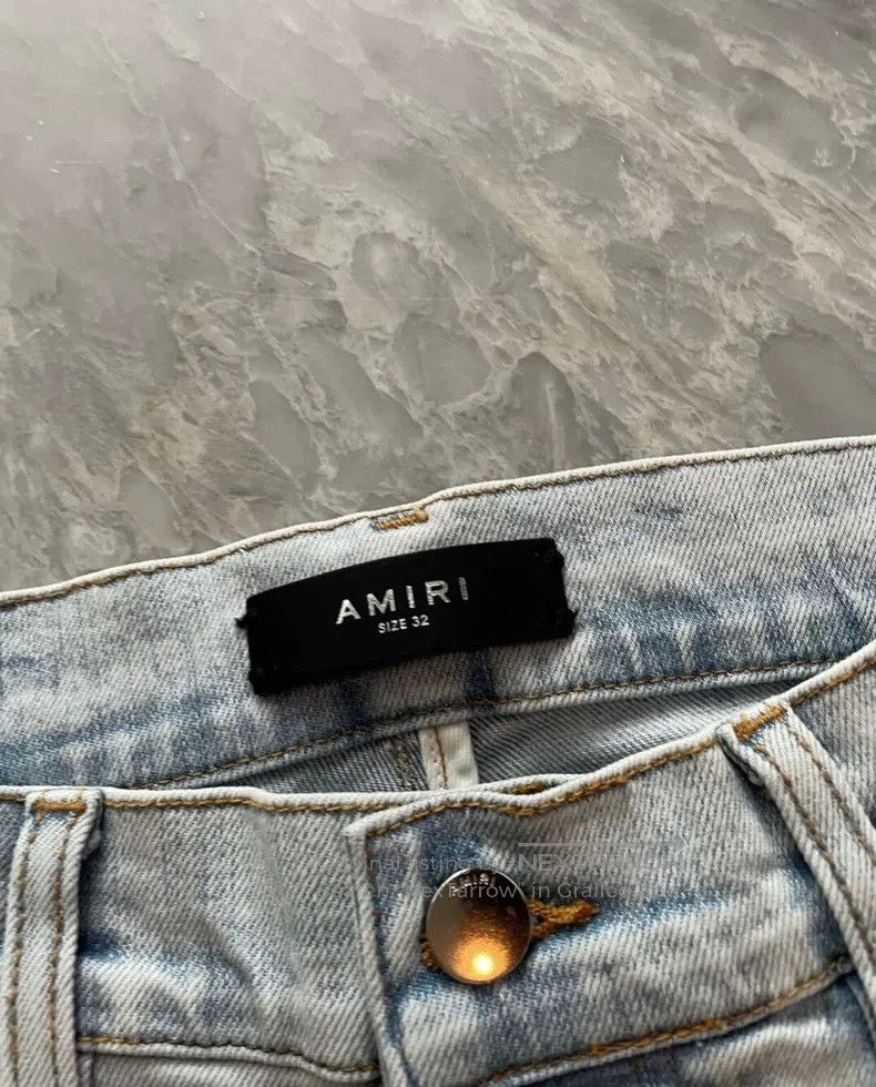 Amiri Amiri Size 32 Black and white cashew jeans Size US 32 / EU 48 - 2 Thumbnail