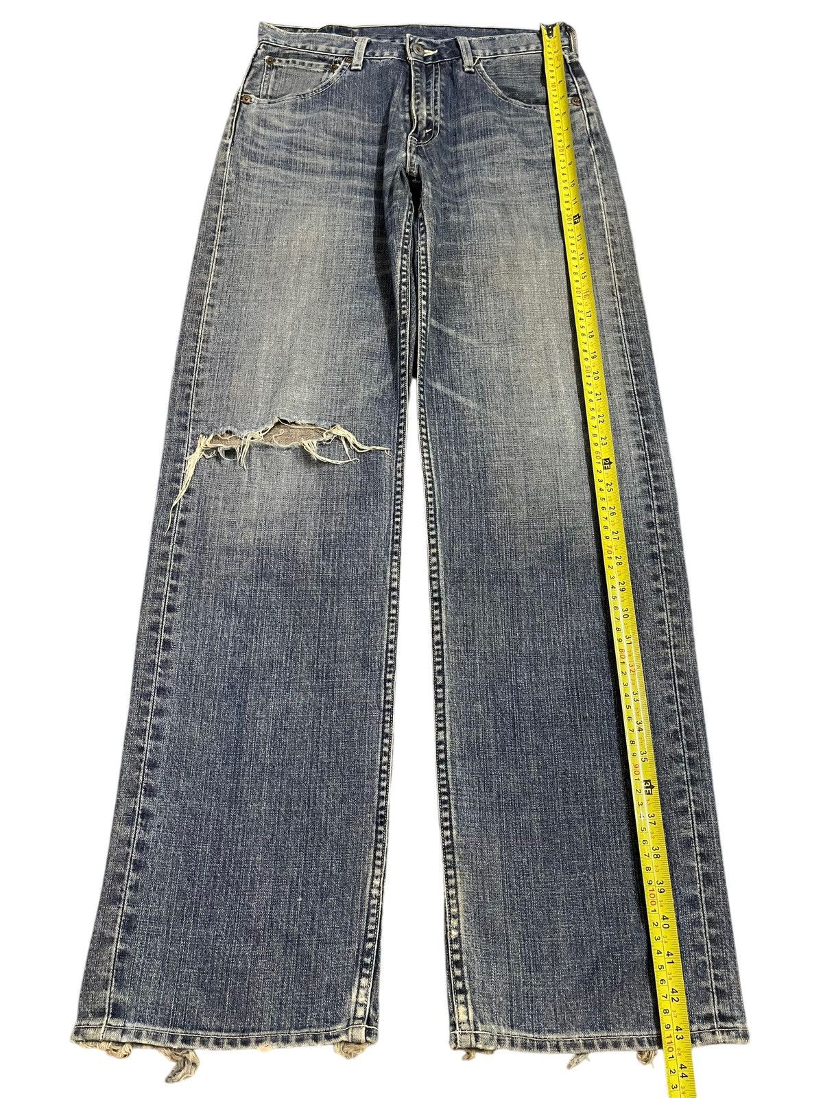 Levi's Vintage 90s Levis 503 Blue Wash Distress Style Baggy Jeans Size US 30 / EU 46 - 13 Thumbnail