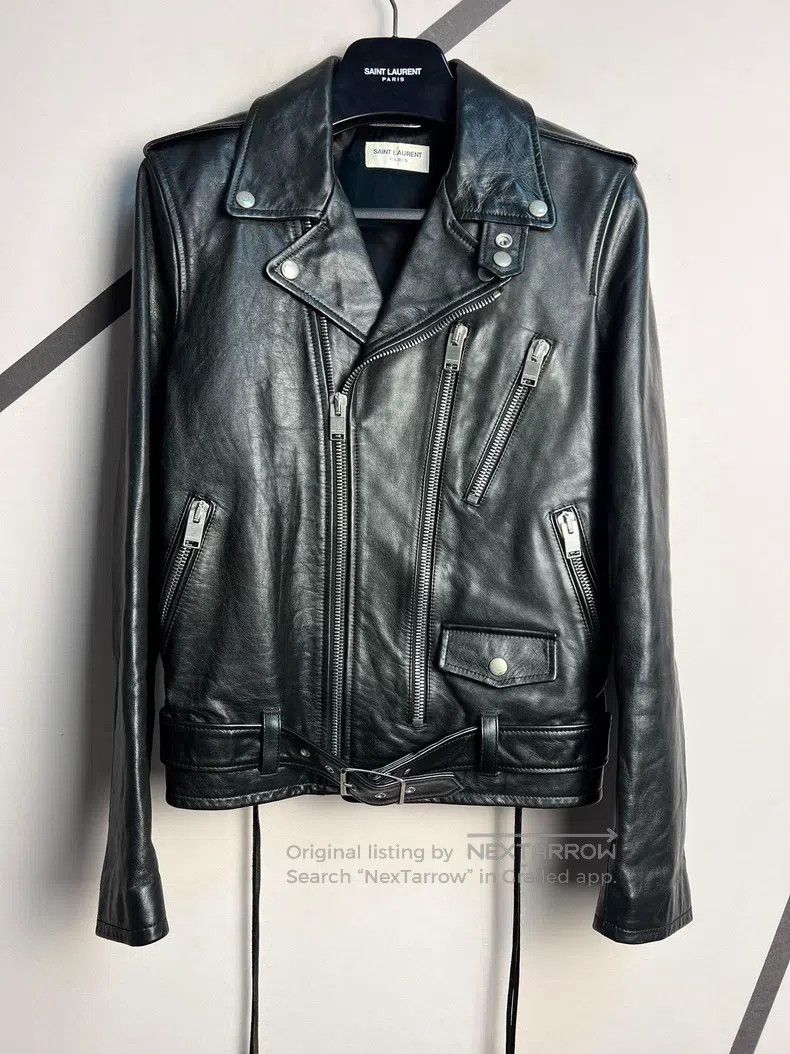 Saint Laurent Paris Saint Laurent Paris Biker Leather Jacket Size US S / EU 44-46 / 1 - 1 Thumbnail