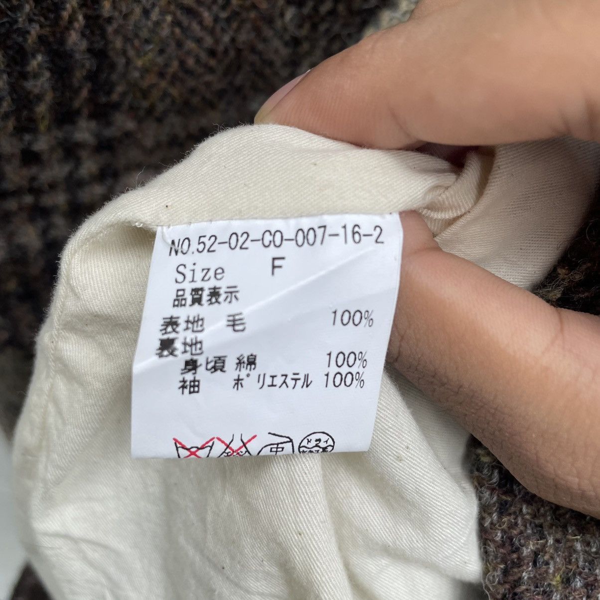 Autumn Cashmere × Harris Tweed 💥Vintage Harris Tweed Balmacaan Checked Shadow Plaid Jacket Size M / US 6-8 / IT 42-44 - 8 Thumbnail