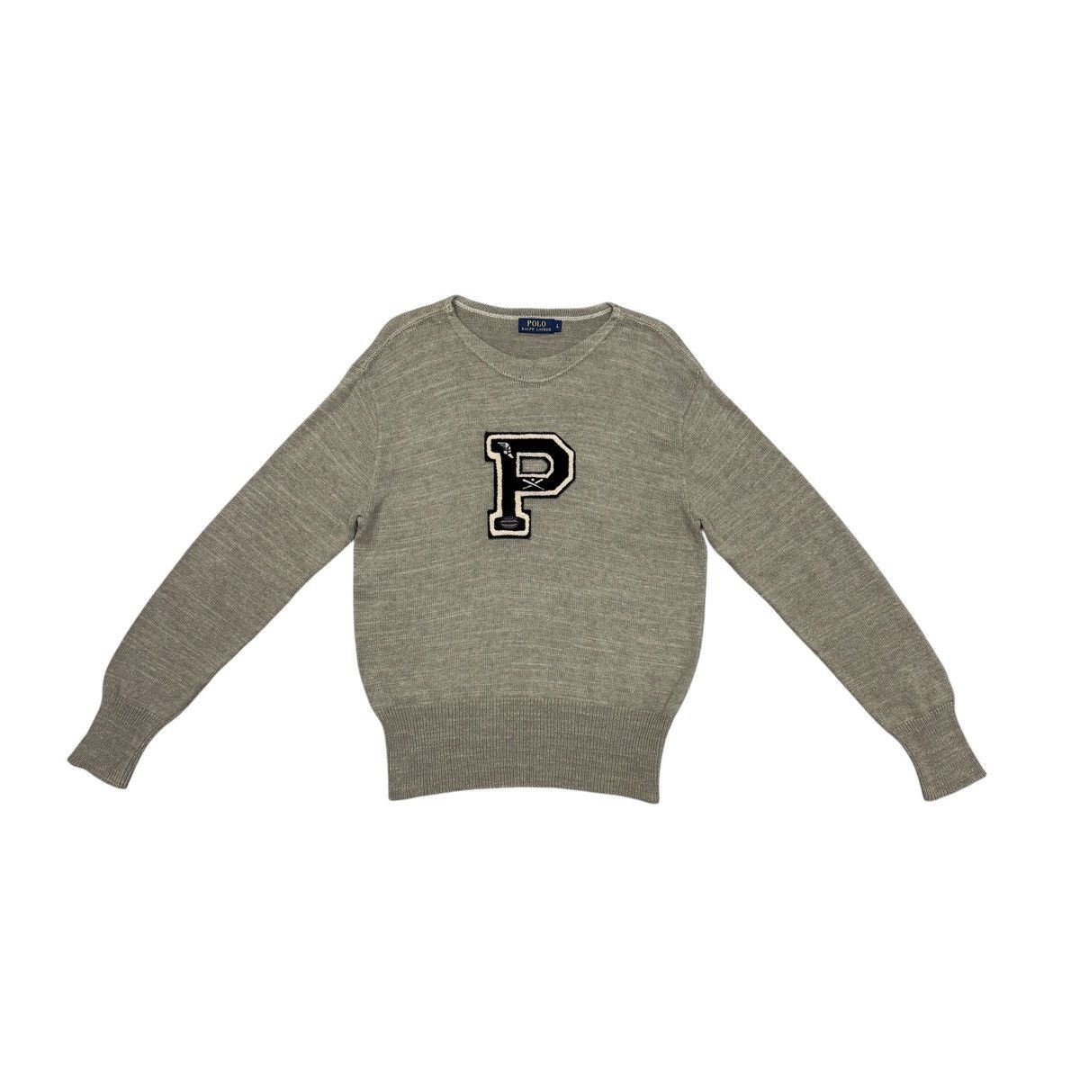 Polo Ralph Lauren Polo Ralph Lauren Varsity Leather Logo Sweater Men Size L Size US L / EU 52-54 / 3 - 1 Thumbnail
