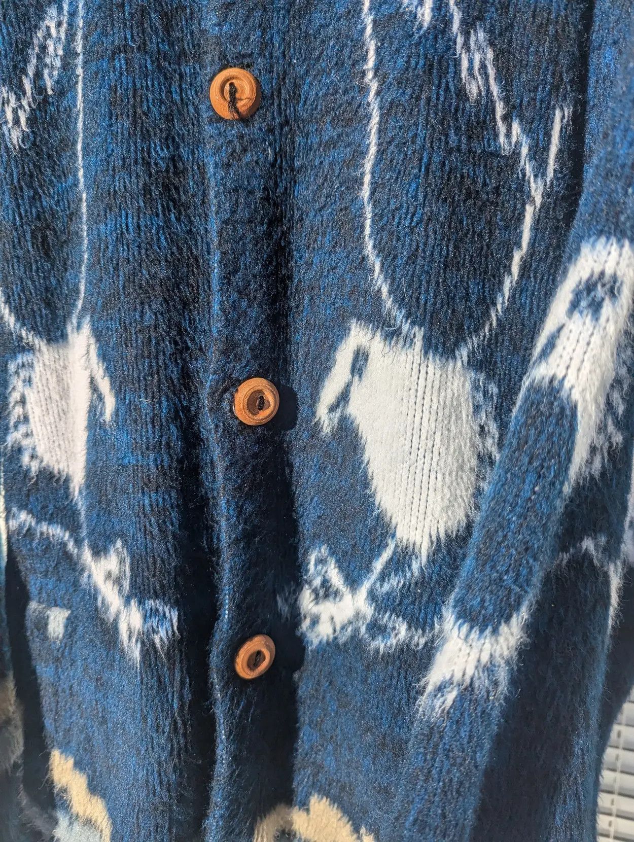 Vintage Vintage grunge shaggy eagle nature button up sweater Size US XL / EU 56 / 4 - 4 Thumbnail