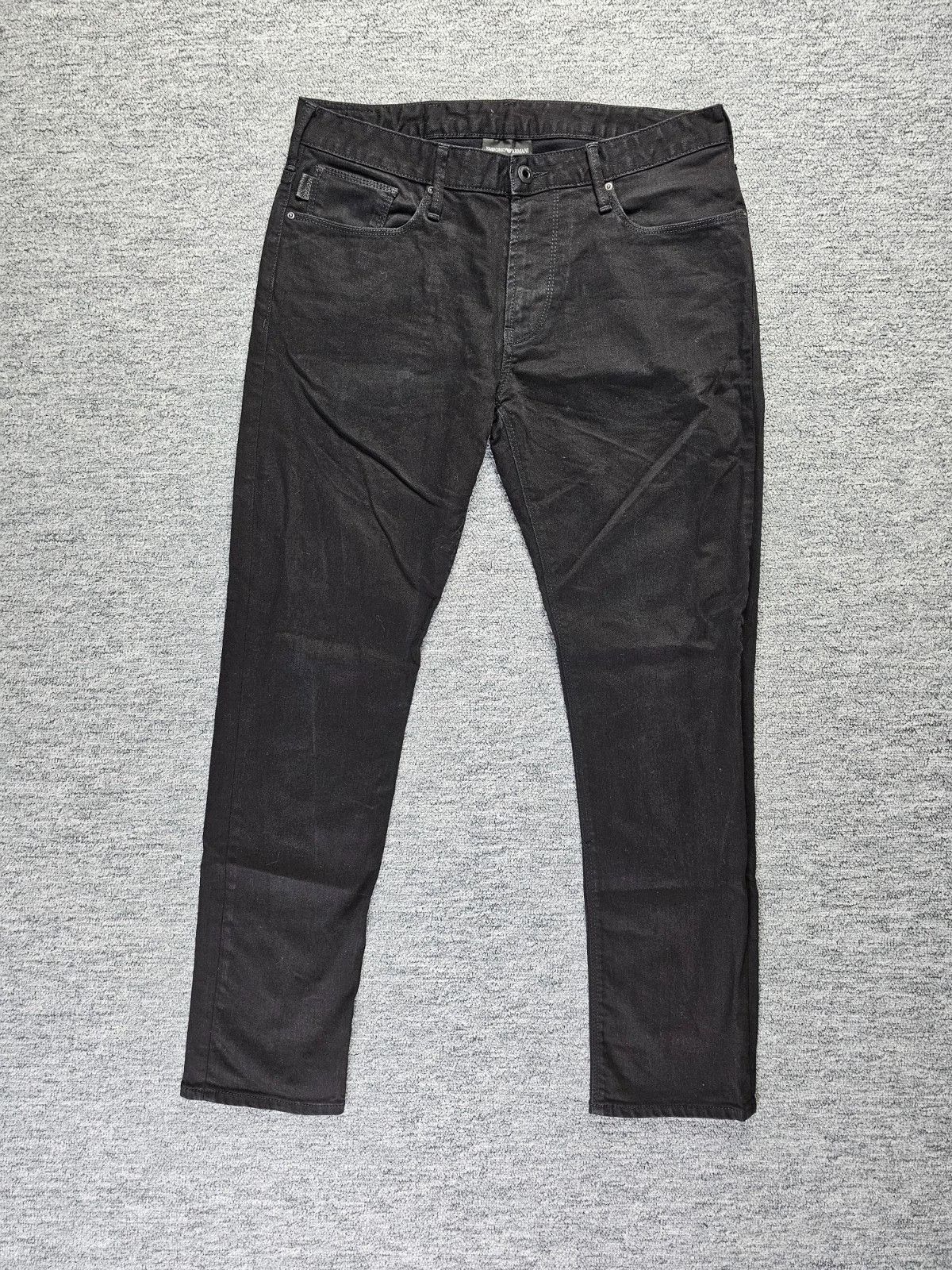Emporio Armani Jeans Black Stretch Denim Slim W32 Tunisia