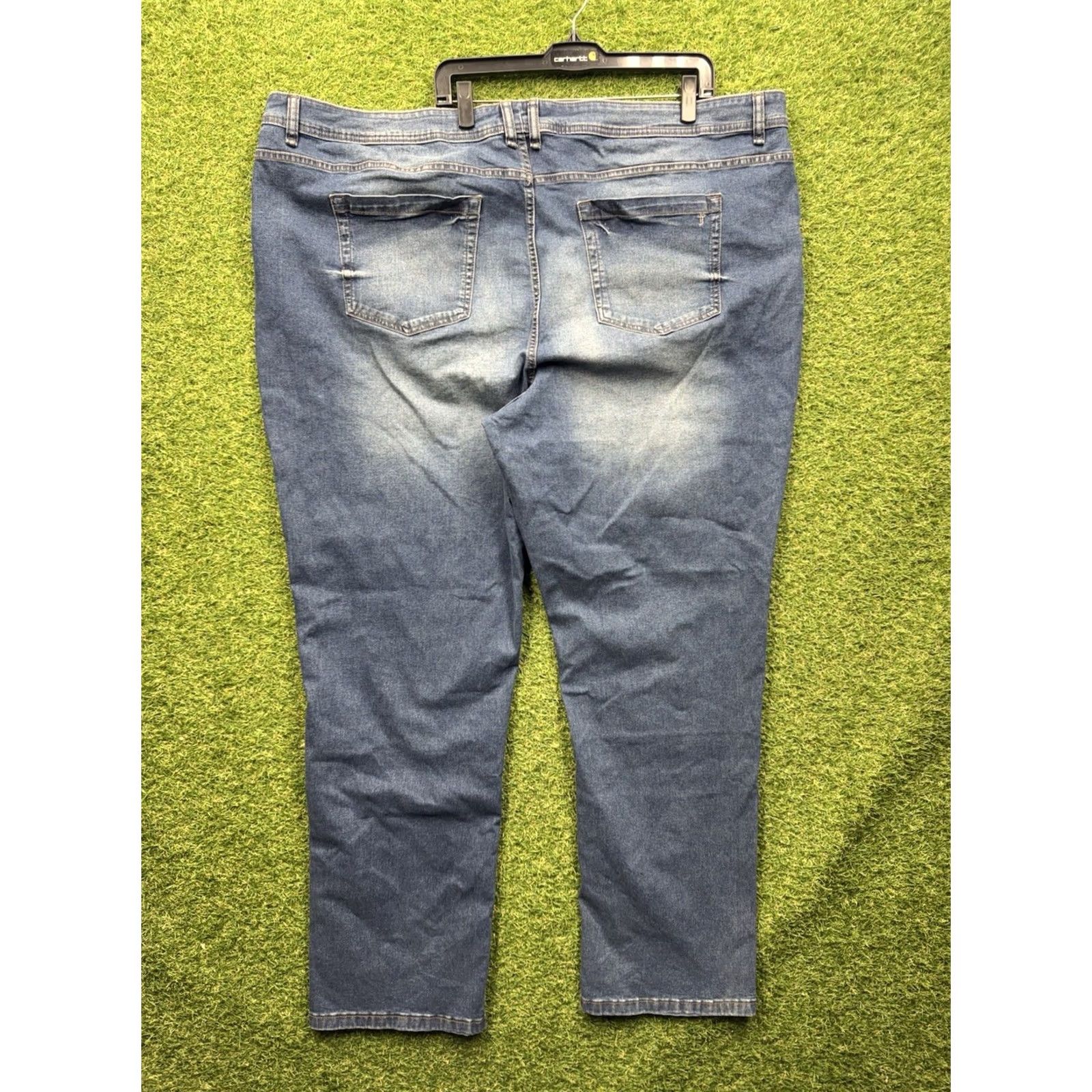 Denime nyc the perfect jean Athletic Fit Stream Blue Medium Wash Jeans 48x34 Mens Regular Blue Nike? Size US 32 / EU 48 - 2 Thumbnail