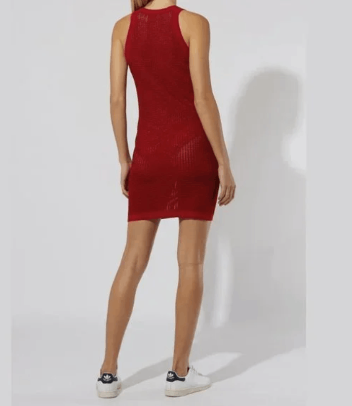 Solid & Striped The Carson Dress Crimson Red ( S )