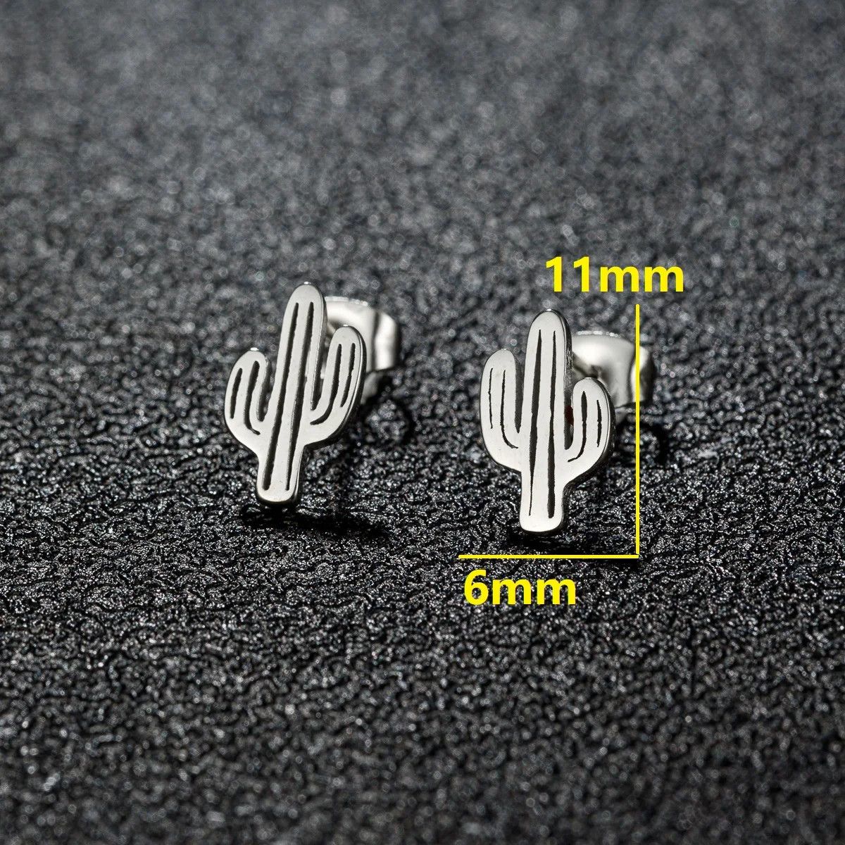 Jewelry Desert Cactus Stud Earrings Charm Earring Gift Size ONE SIZE - 2 Thumbnail