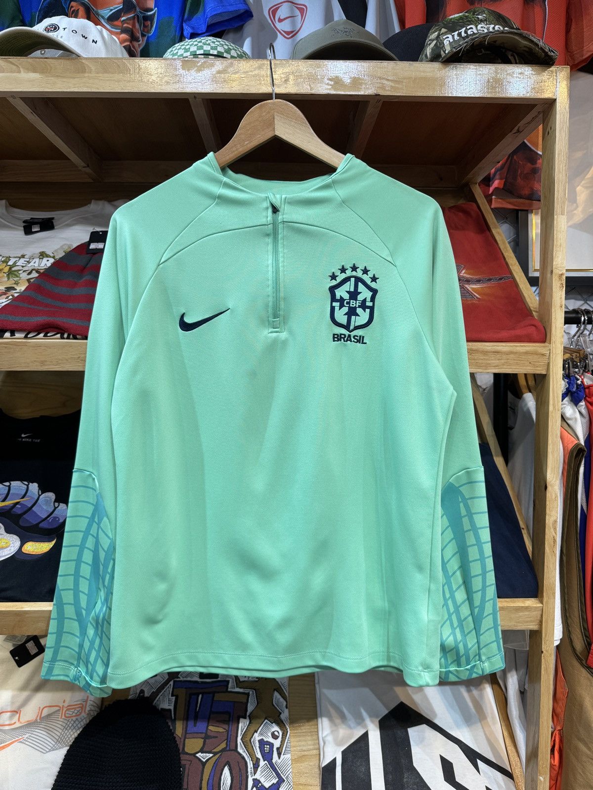 Nike Brazil 2022-2023 Nike Drill Top Size US S / EU 44-46 / 1 - 1 Thumbnail