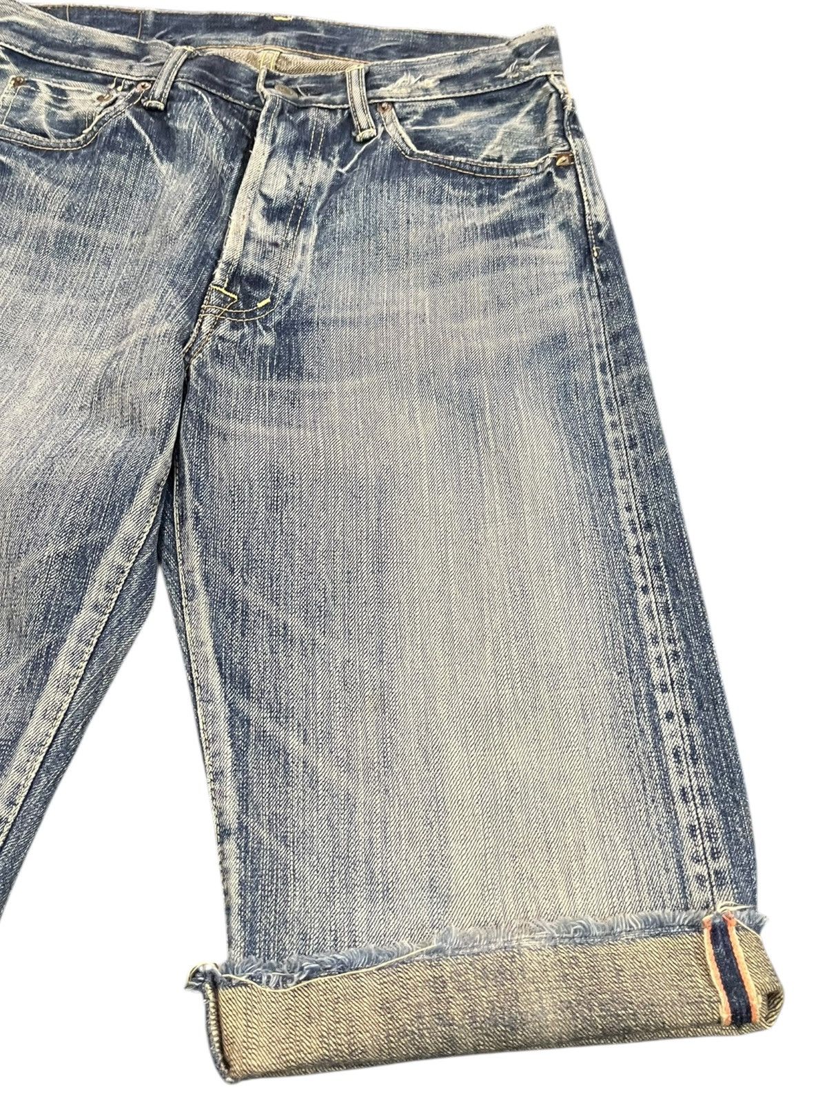 Hysteric Glamour × Japanese Brand × OMNIGOD Vintage Omnigod Selvedge Faded Short Denim Size US 30 / EU 46 - 4 Thumbnail