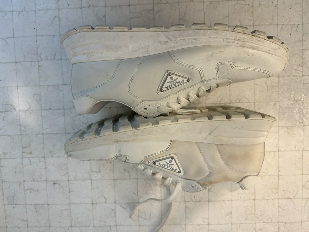 Prada Prada White Prax 01 Re-Nylon and Leather sneakers Size US 10.5 / EU 43-44 - 4 Thumbnail