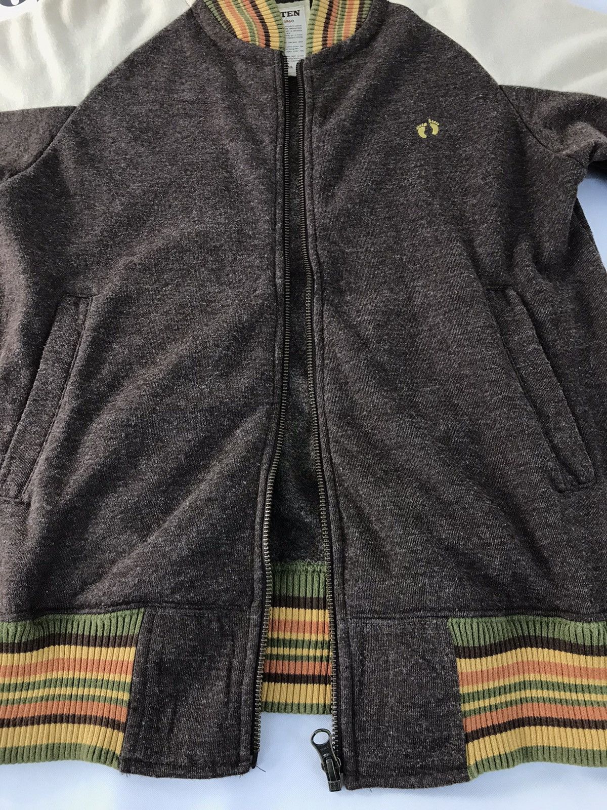 Hang Ten × Vintage Vintage Sweater Hang Ten Two Tones Colour Zipper Design Size US M / EU 48-50 / 2 - 8 Thumbnail