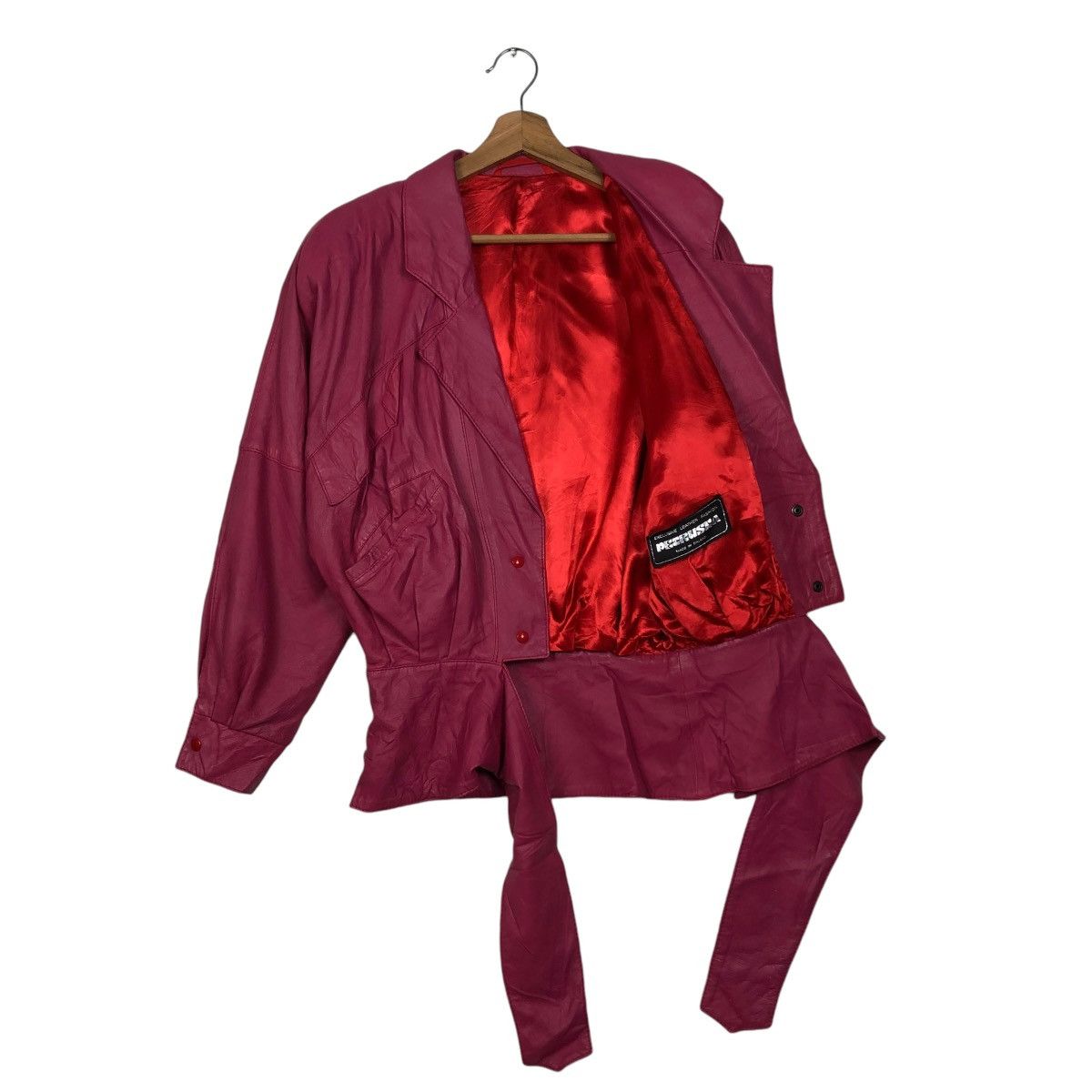 Japanese Brand 🔥VINTAGE CROPPED LEATHER JACKET PETRUSKA ISSEY MIYAKE Size US S / EU 44-46 / 1 - 12 Thumbnail