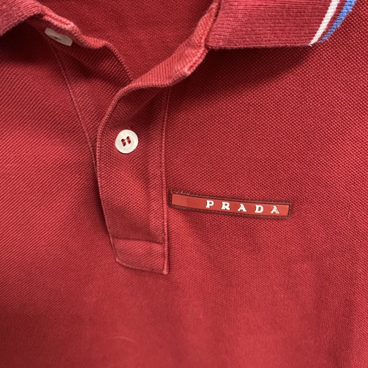 Prada Prada Polo T-Shirt Red Tab Size US XL / EU 56 / 4 - 6 Thumbnail