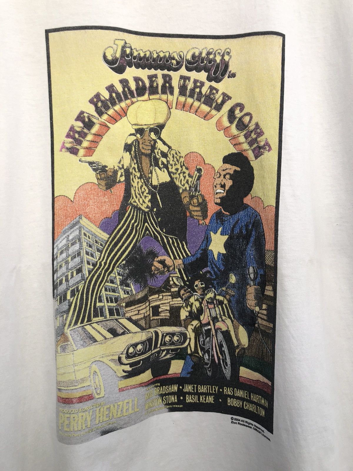 Vintage × Zion Rootswear 2004 Vintage Jimmy Cliff The Harder They Come Tee Distressed Size US XL / EU 56 / 4 - 6 Thumbnail