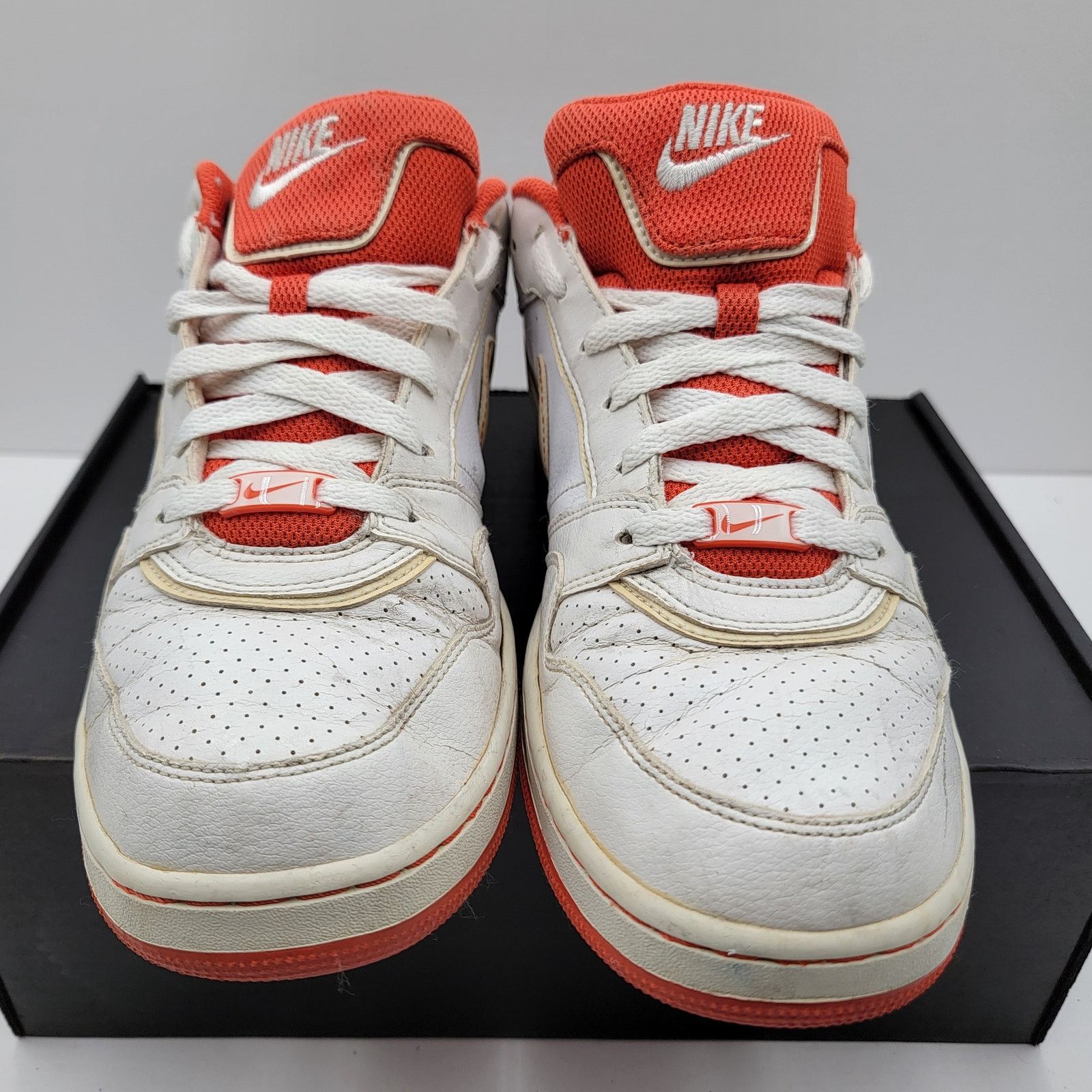Nike Nike Aire Prestige III Mens Sneakers Wht/Orange Sz 11 386114 Size US 11 / EU 44 - 3 Thumbnail