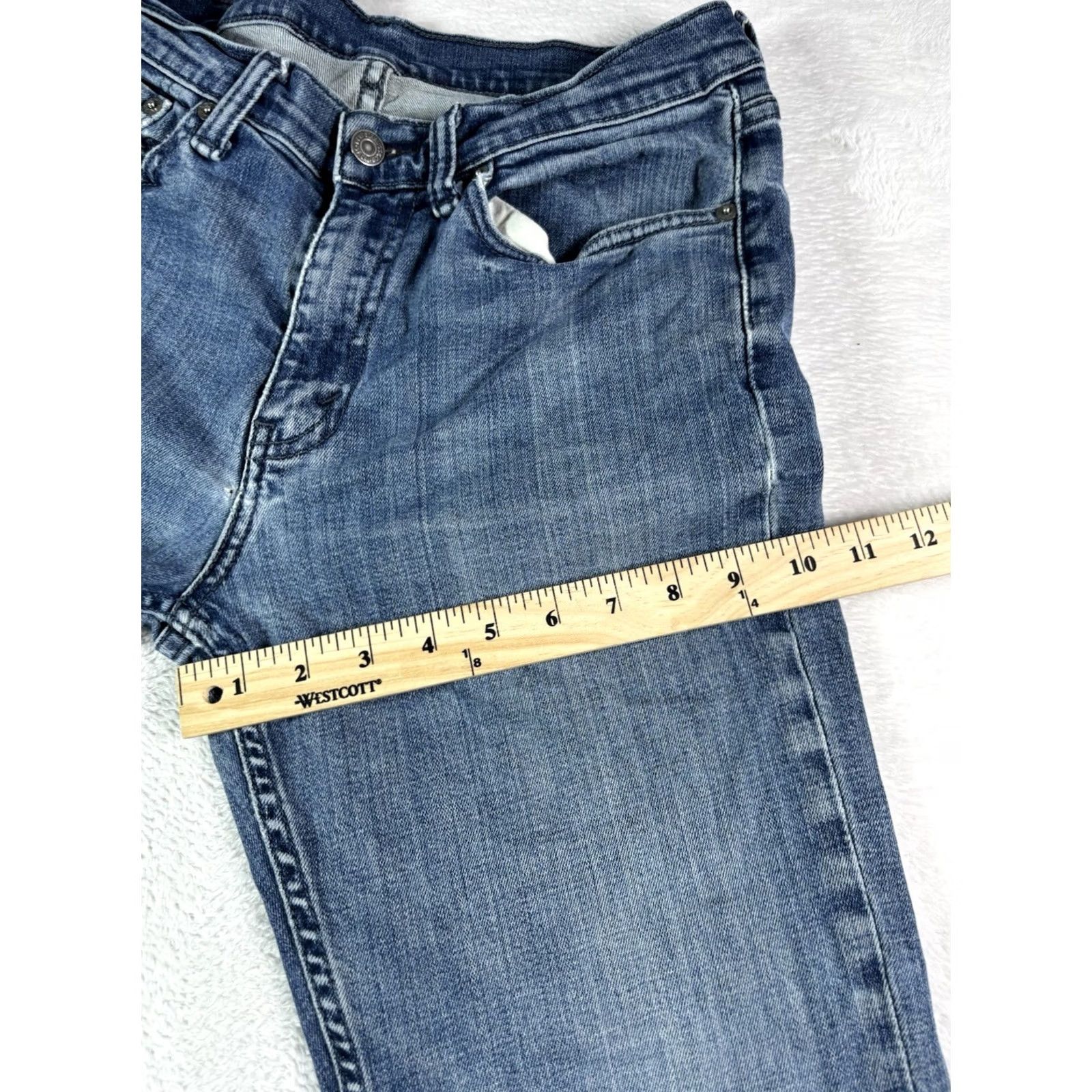 Levi's Levi's 514 Jeans Mens 32x34 Blue Straight Leg Stretch Denim Medium Wash Regular Size US 32 / EU 48 - 4 Thumbnail