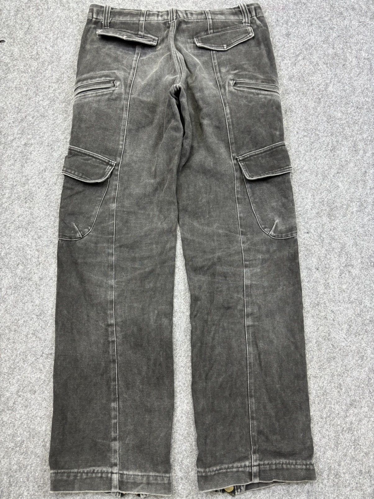 Japanese Brand Mala Vita Full Zipper Up Black Wash Multipockets Pant F825 Size US 32 / EU 48 - 14 Thumbnail