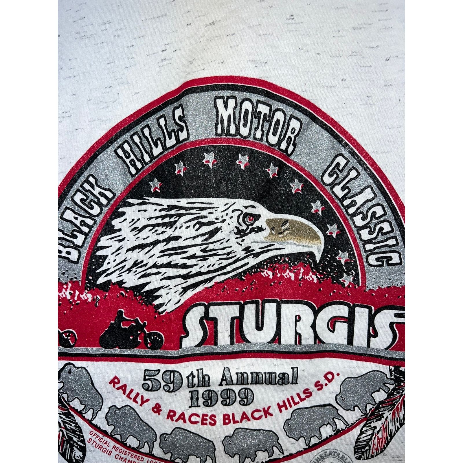 Vintage Vintage Sturgis 1999 Shirt 59th Black Hills Biker Tee 90s Size US XXL / EU 58 / 5 - 4 Thumbnail
