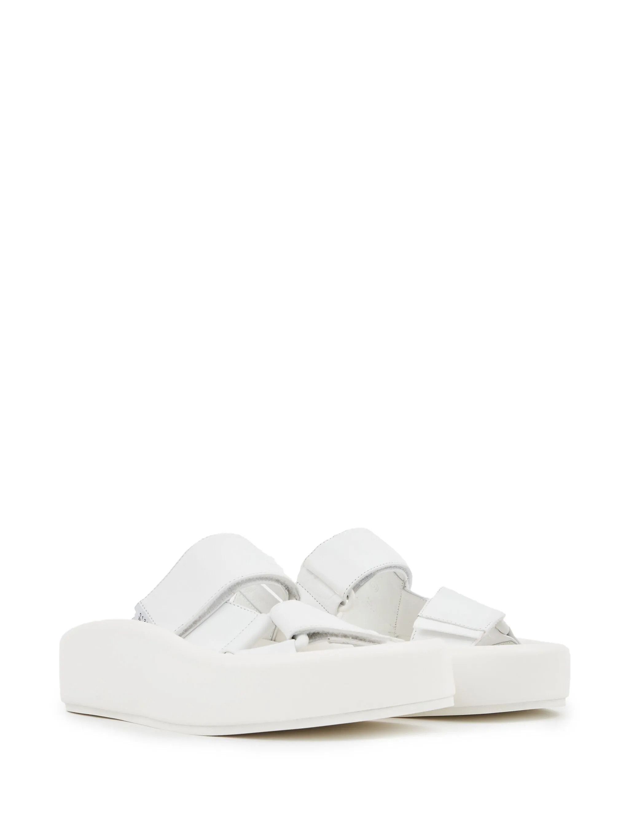 Maison Margiela oc11z1225 Weiping Leather Sandals in White Size US 9 / IT 39 - 2 Thumbnail