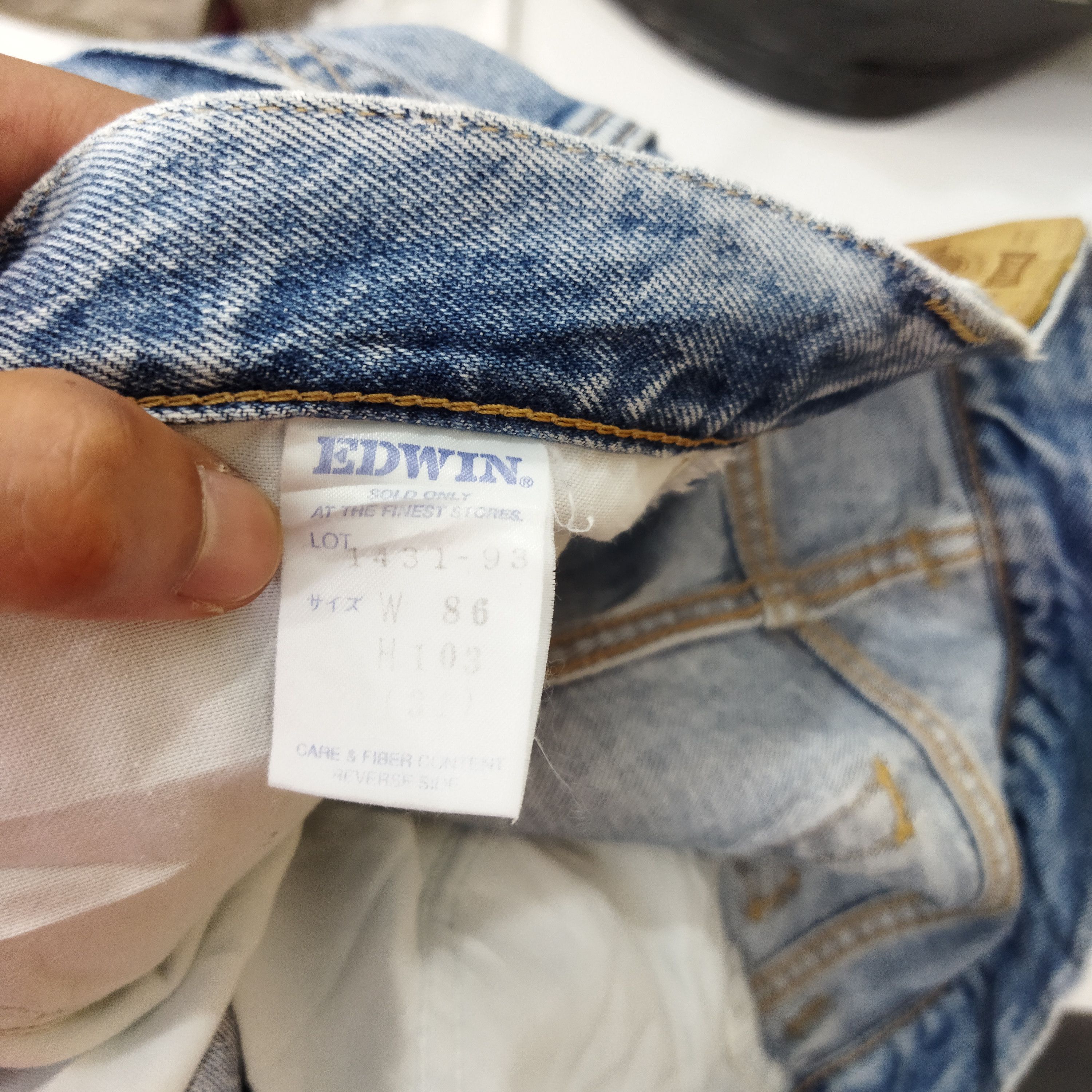 Edwin × Vintage VINTAGE EDWIN LIGHT BLUE JEANS PANTS Size US 32 / EU 48 - 14 Thumbnail