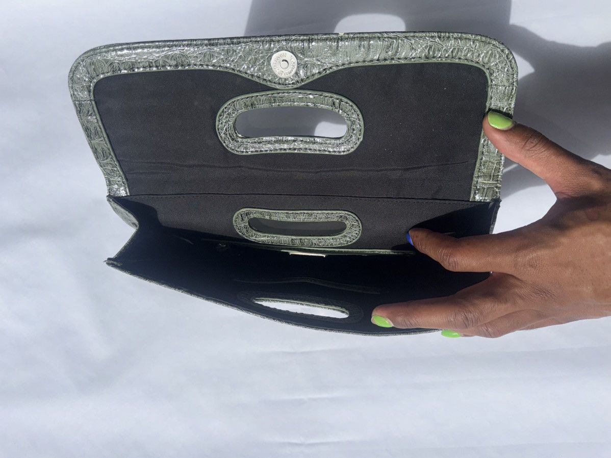 Nine West Reptile Green Clutch Size ONE SIZE - 4 Thumbnail