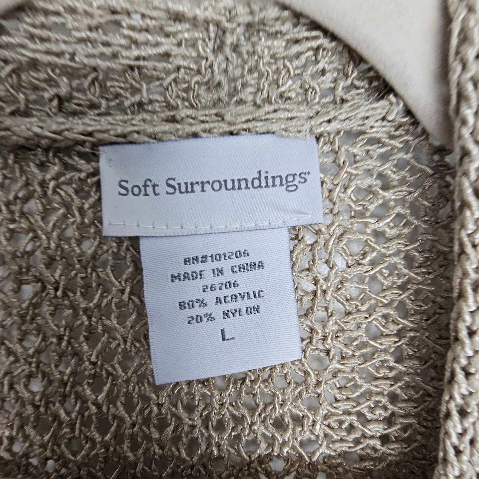 Soft Surroundings Soft Surroundings Sweater Cardigan Tan Cardigan Sweater L Size L / US 10 / IT 46 - 6 Thumbnail