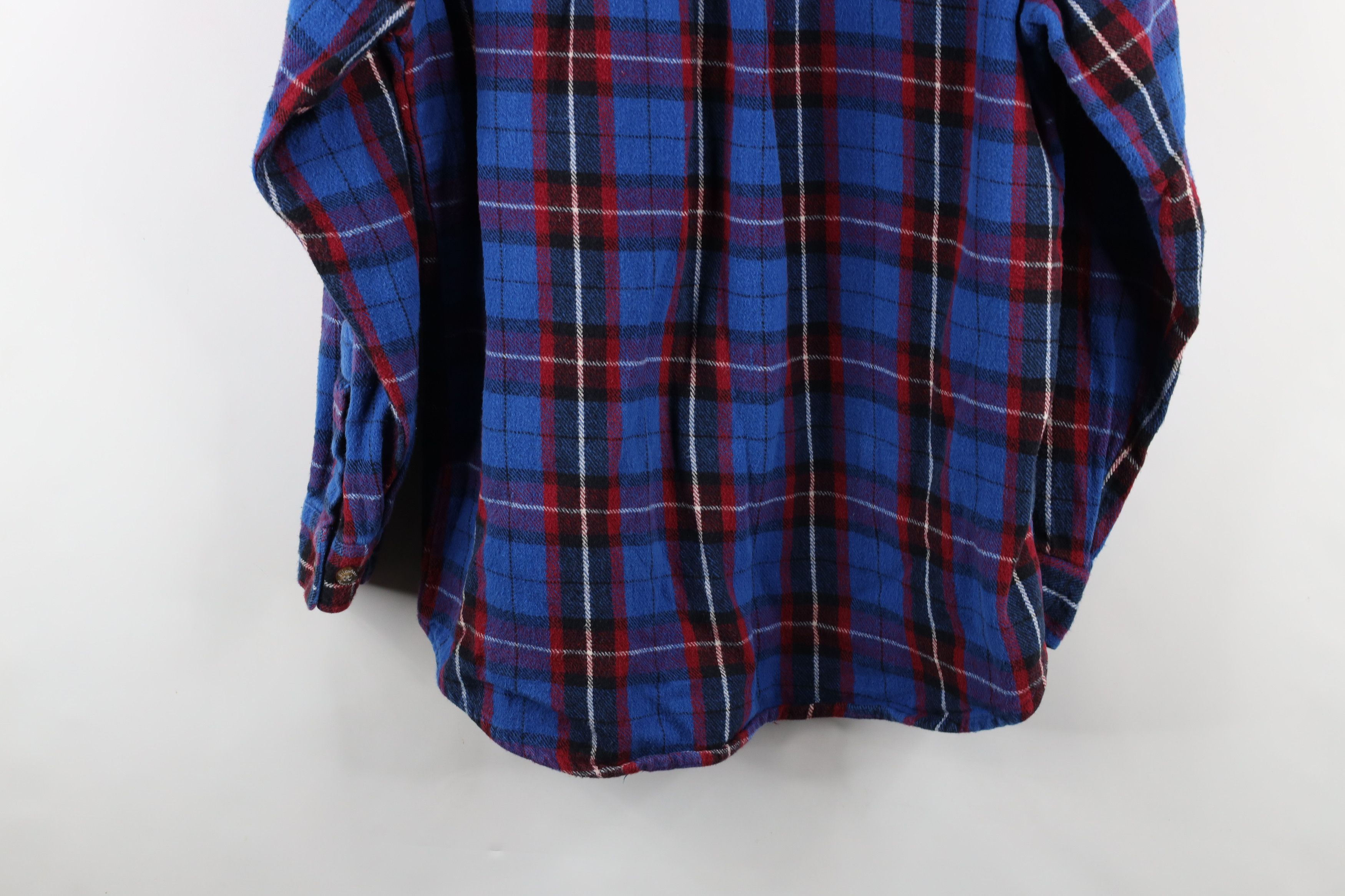 Vintage Vintage 90s Streetwear Heavyweight Flannel Button Shirt Size US L / EU 52-54 / 3 - 10 Thumbnail