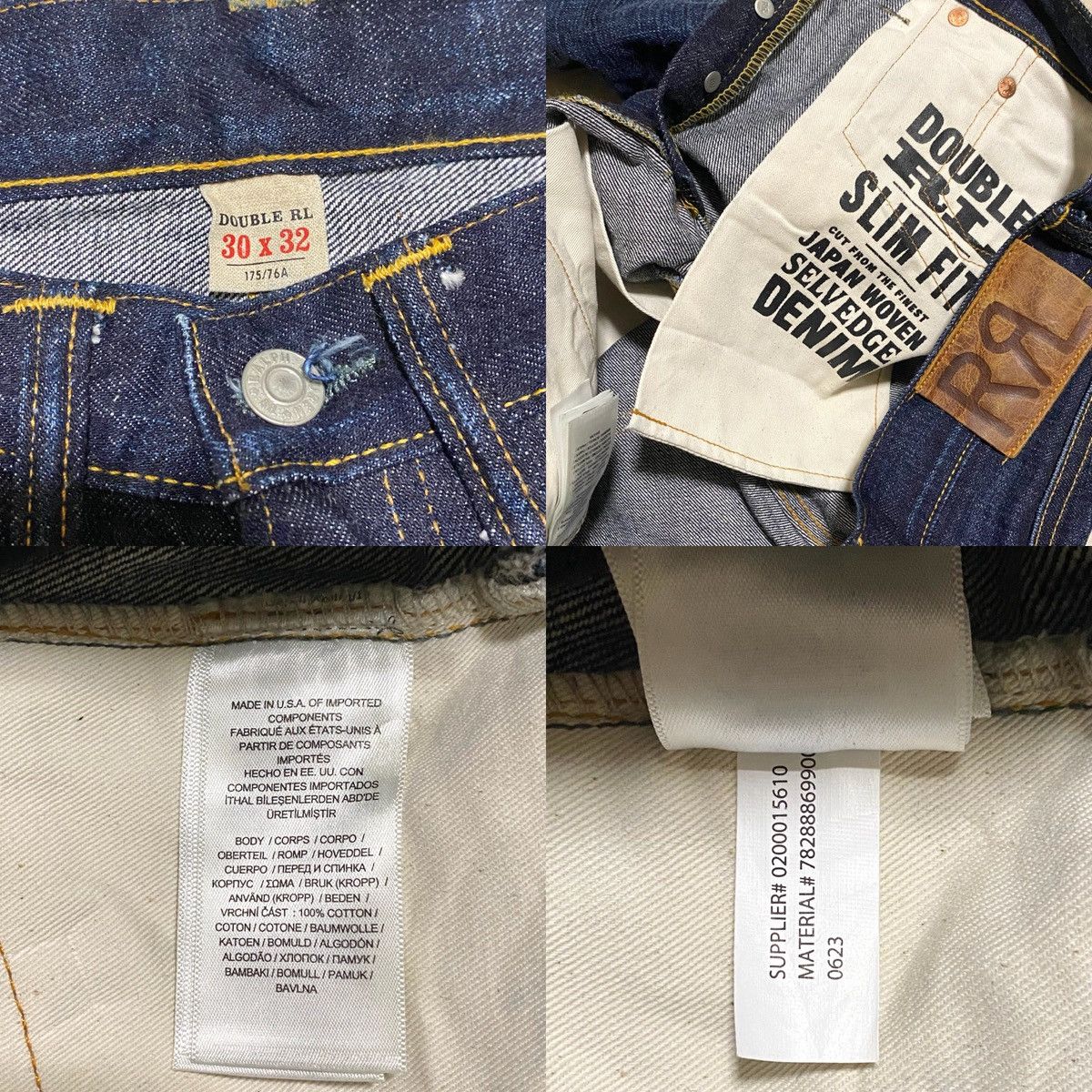 RRL Ralph Lauren RRL - Japan Indigo Selvedge Jeans Size US 30 / EU 46 - 15 Thumbnail