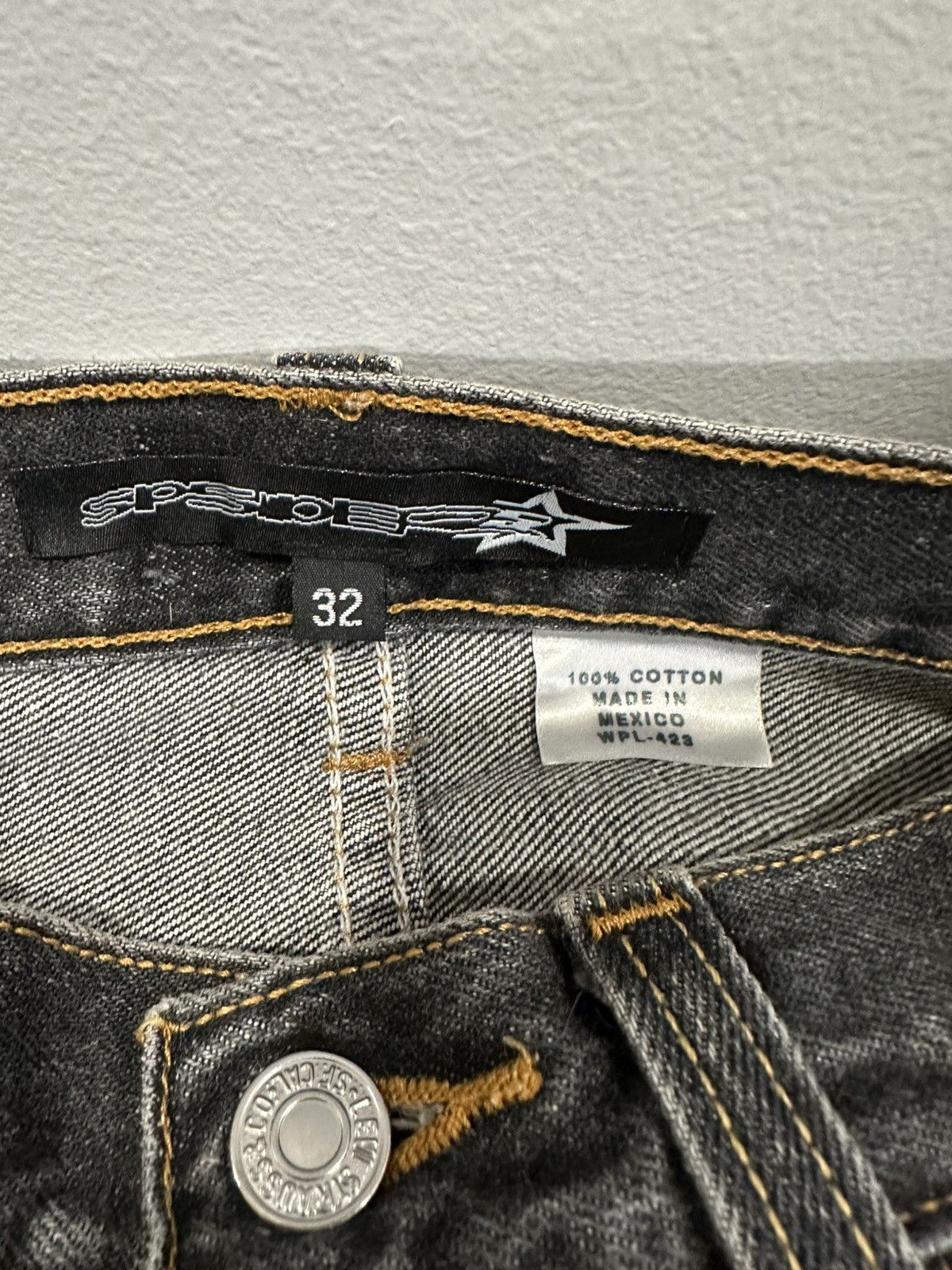 Sp5der Spider Worldwide Painted Moto Jeans Size US 32 / EU 48 - 6 Thumbnail