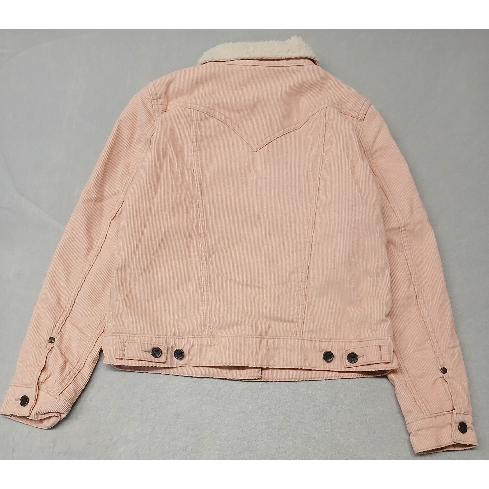 Wrangler Wrangler (Small) Pink Corduroy Button Trucker Jacket Size S / US 4 / IT 40 - 6 Thumbnail
