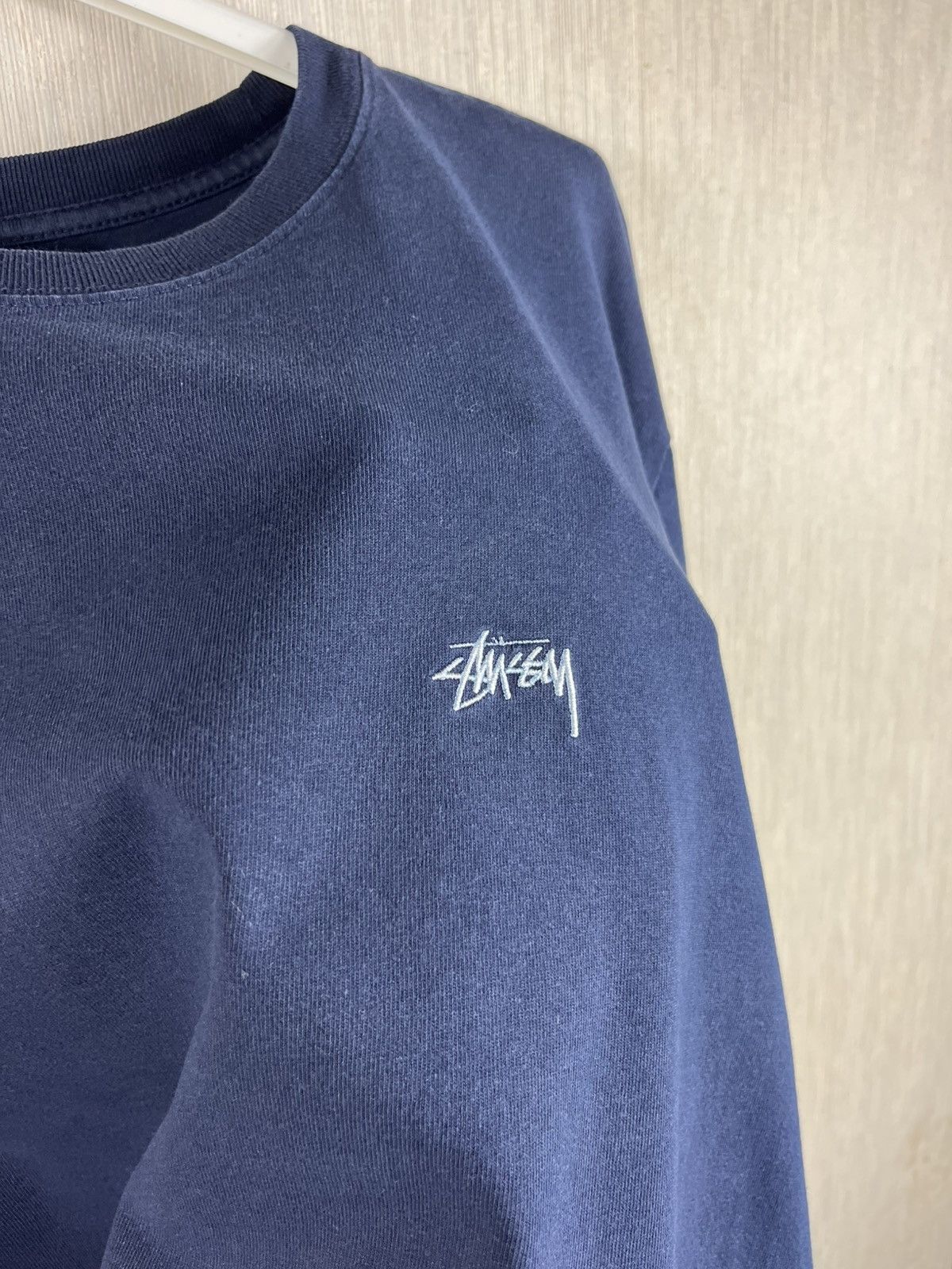 Stussy × Vintage Stussy vintage y2k pigment dyed long sleeve chest logo tee Size US M / EU 48-50 / 2 - 13 Thumbnail