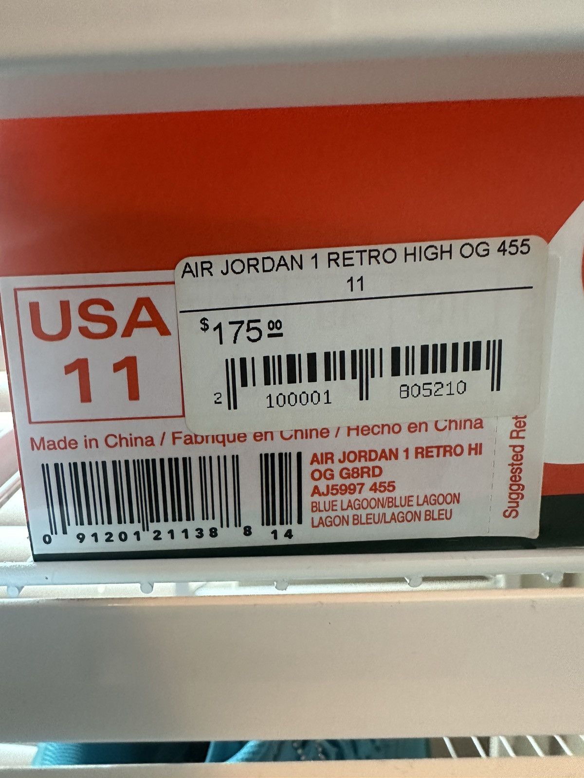 Jordan Brand × Nike Jordan 1 Gatorade “Blue Lagoon” Size US 11 / EU 44 - 7 Thumbnail