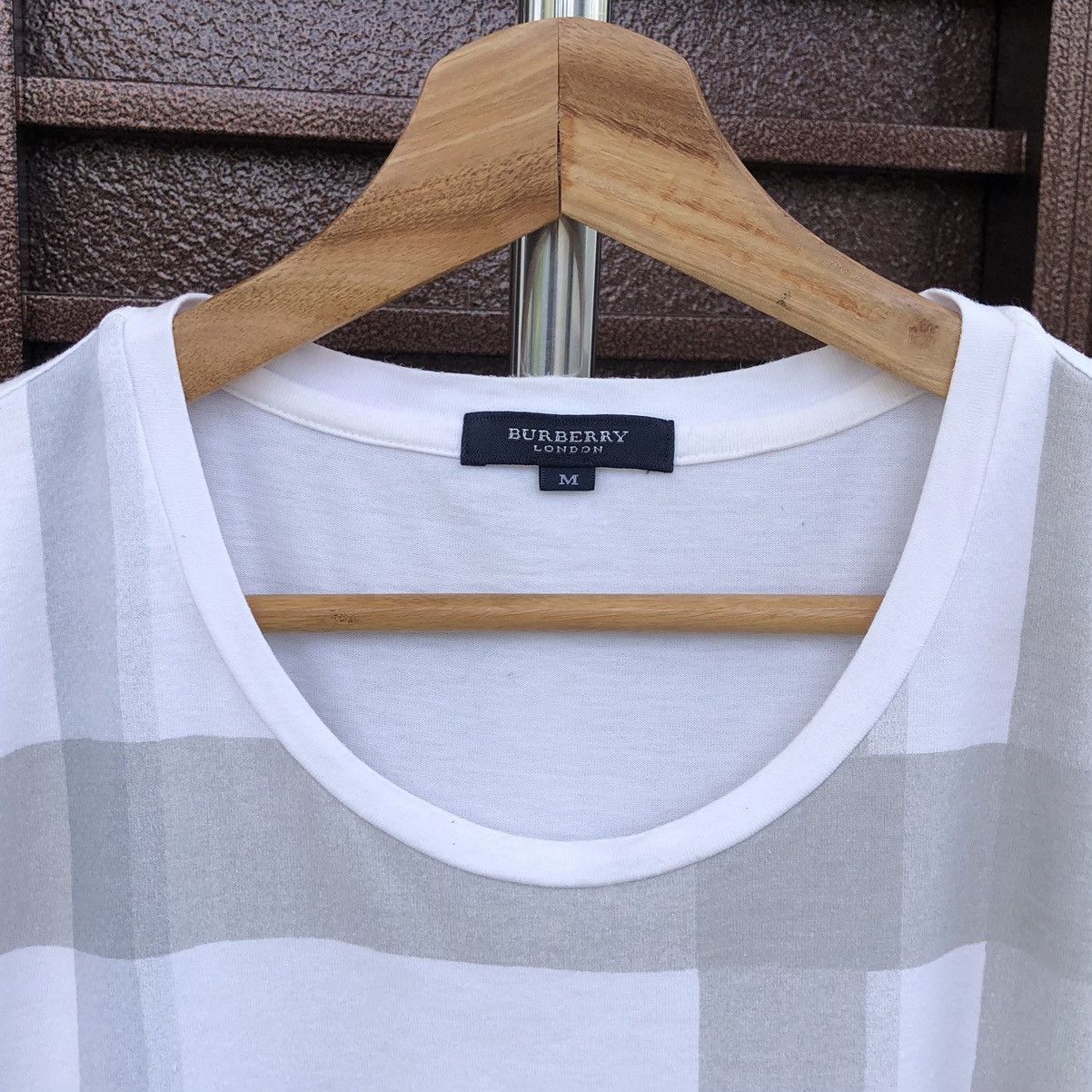 Burberry Burberry London White Checked Crowned Shirt Size US M / EU 48-50 / 2 - 7 Thumbnail